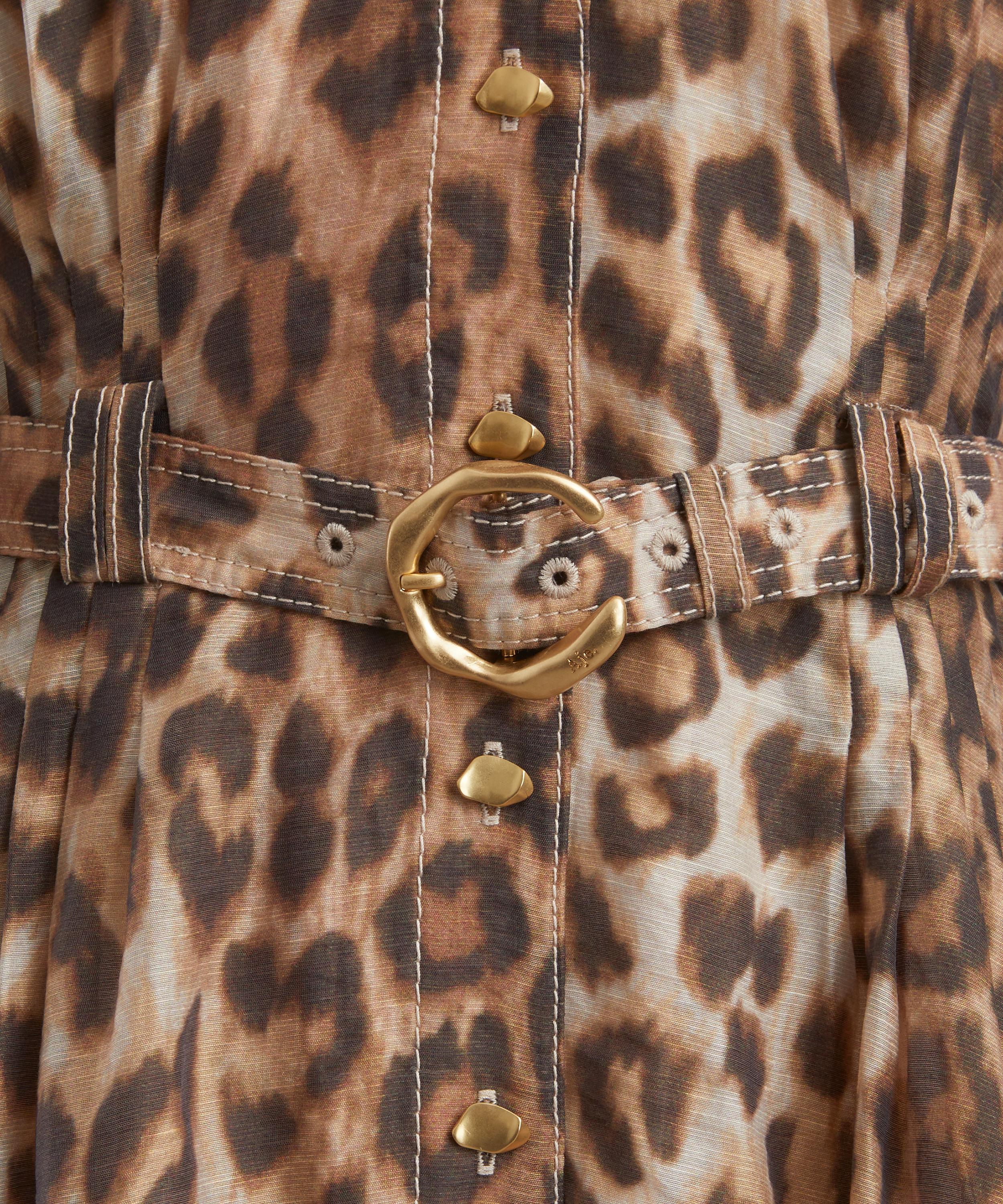 Aje - Isabella Leopard Shirt Dress image number 4