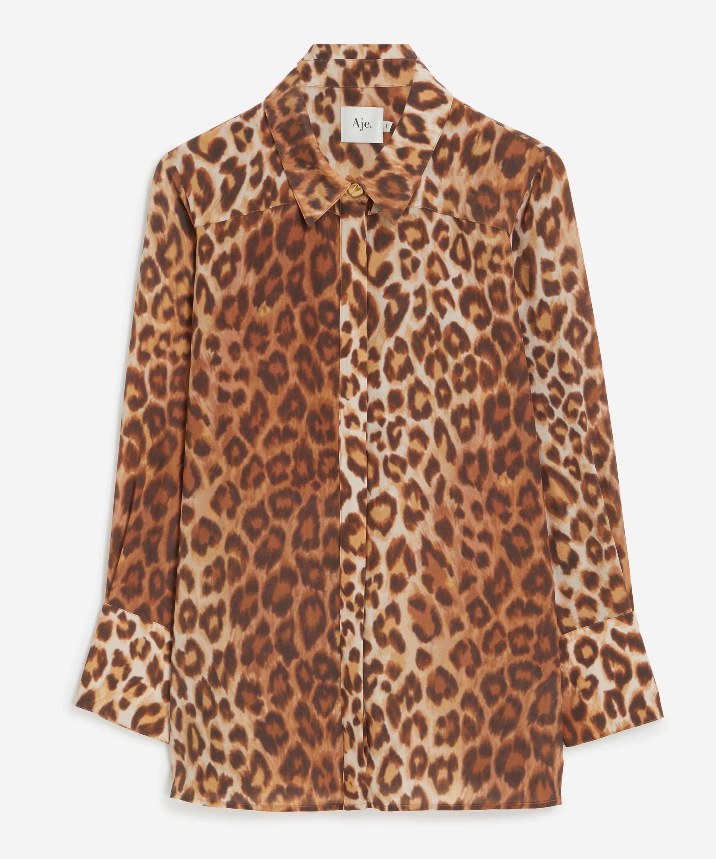 Aje - Atomic Silk Leopard Shirt image number 0