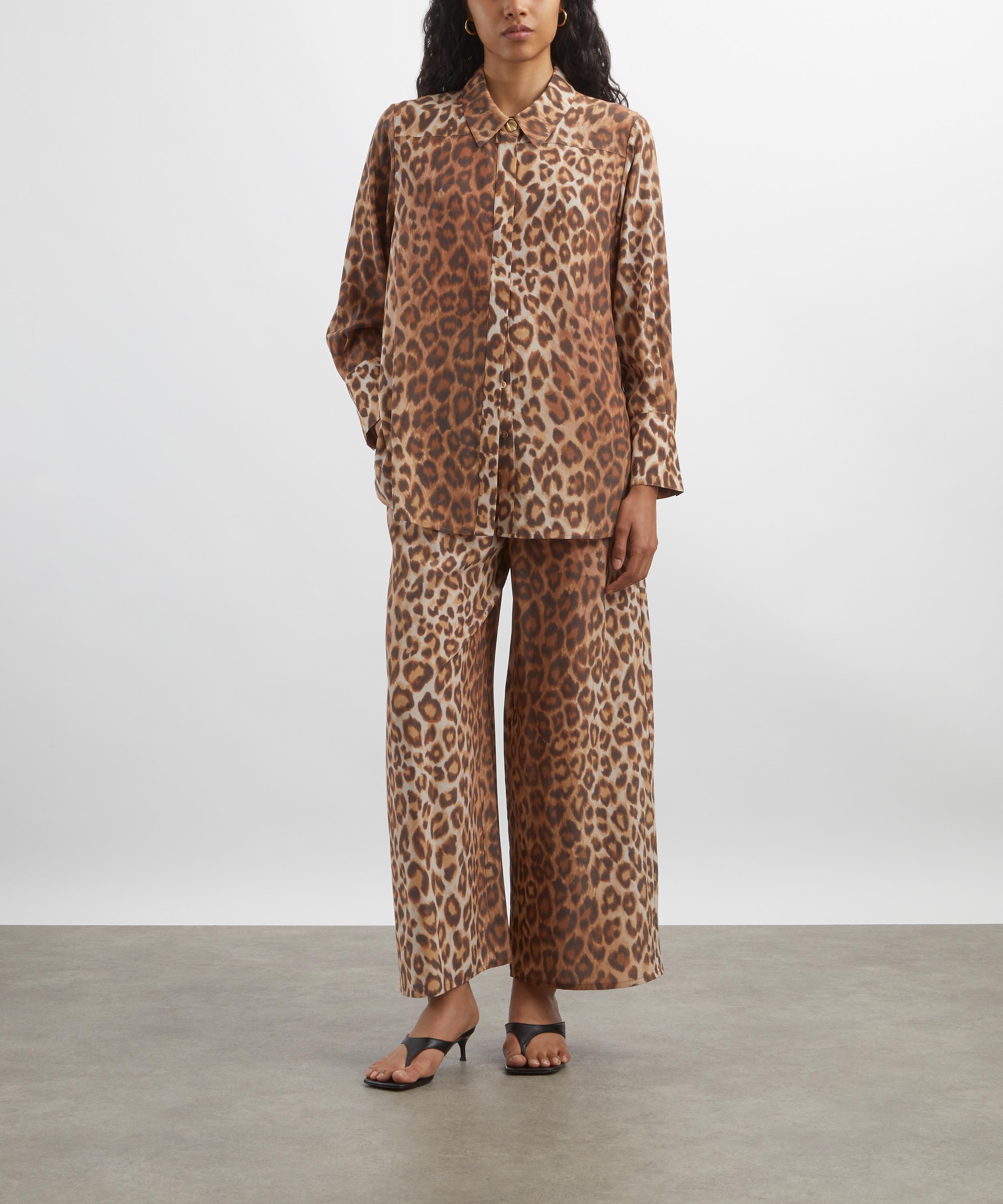 Aje - Atomic Silk Leopard Shirt image number 1