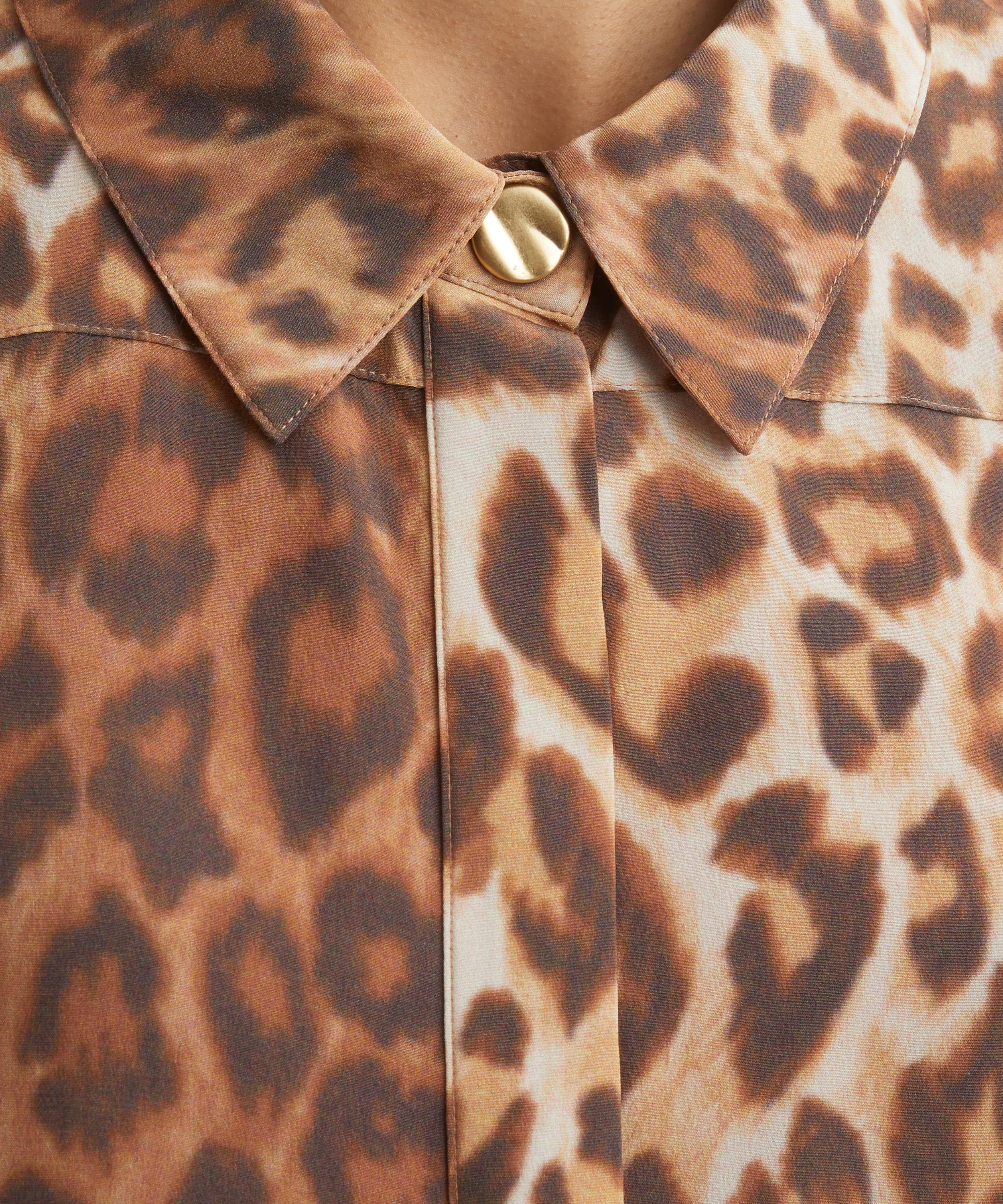 Aje - Atomic Silk Leopard Shirt image number 4