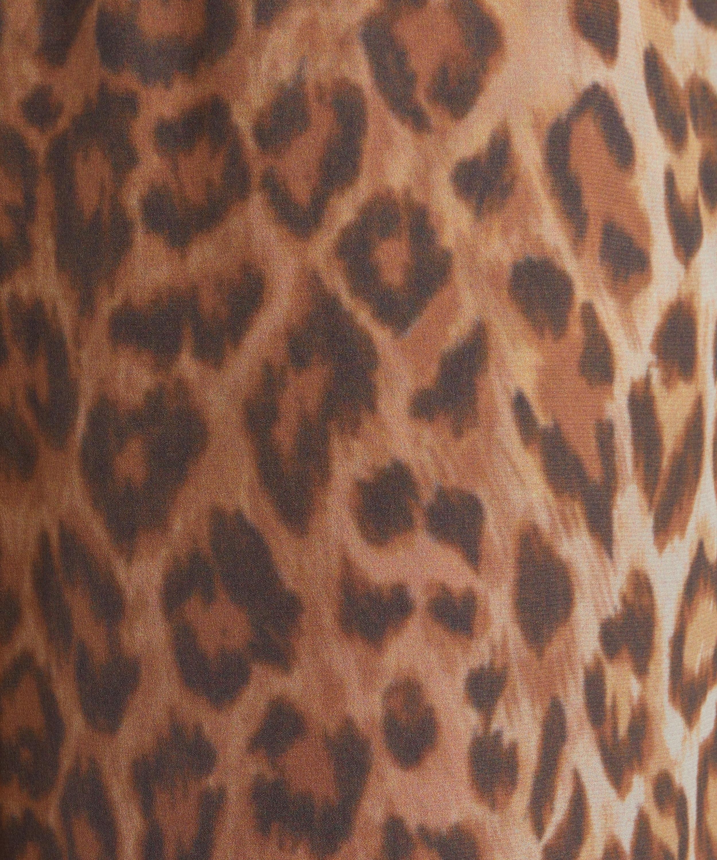 Aje - Atomic Silk Relaxed Leopard Trousers image number 4