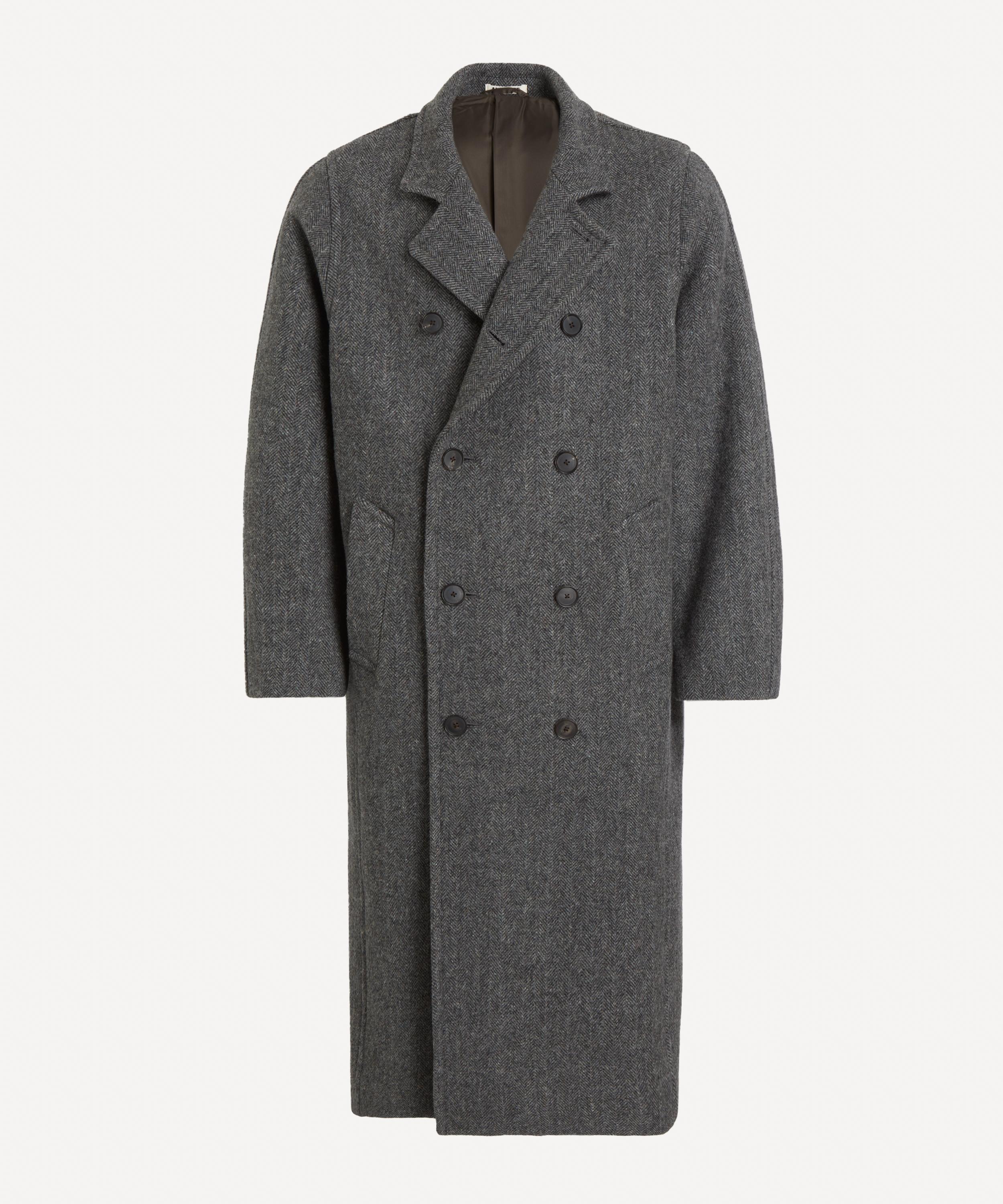 Auralee - Shetland Wool Double Breasted Coat