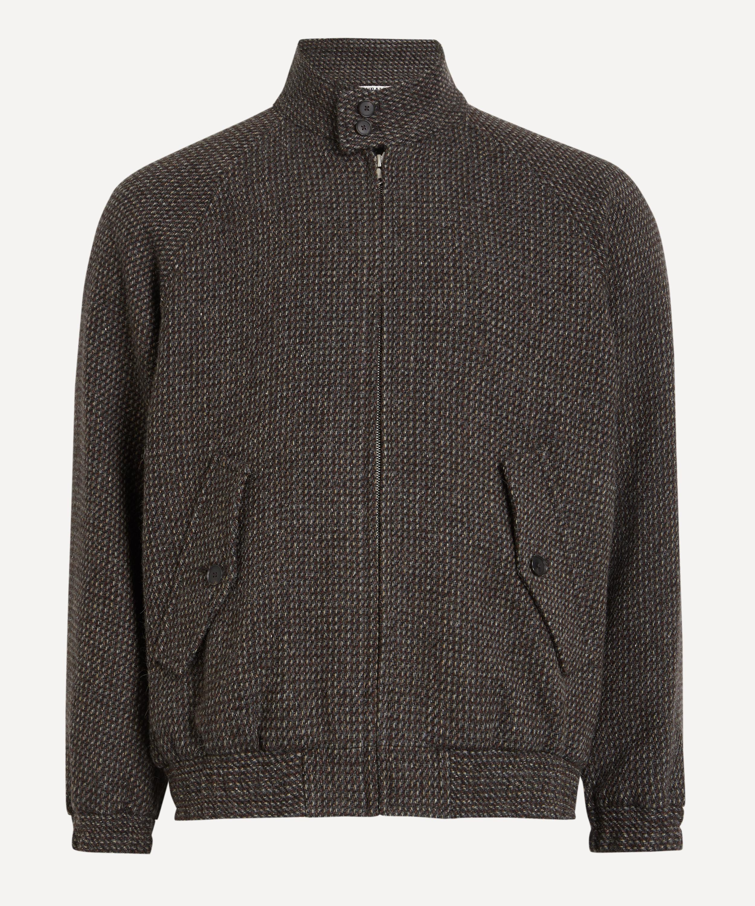 Auralee - Alpaca-Wool-Silk Tweed Blouson Jacket image number 0