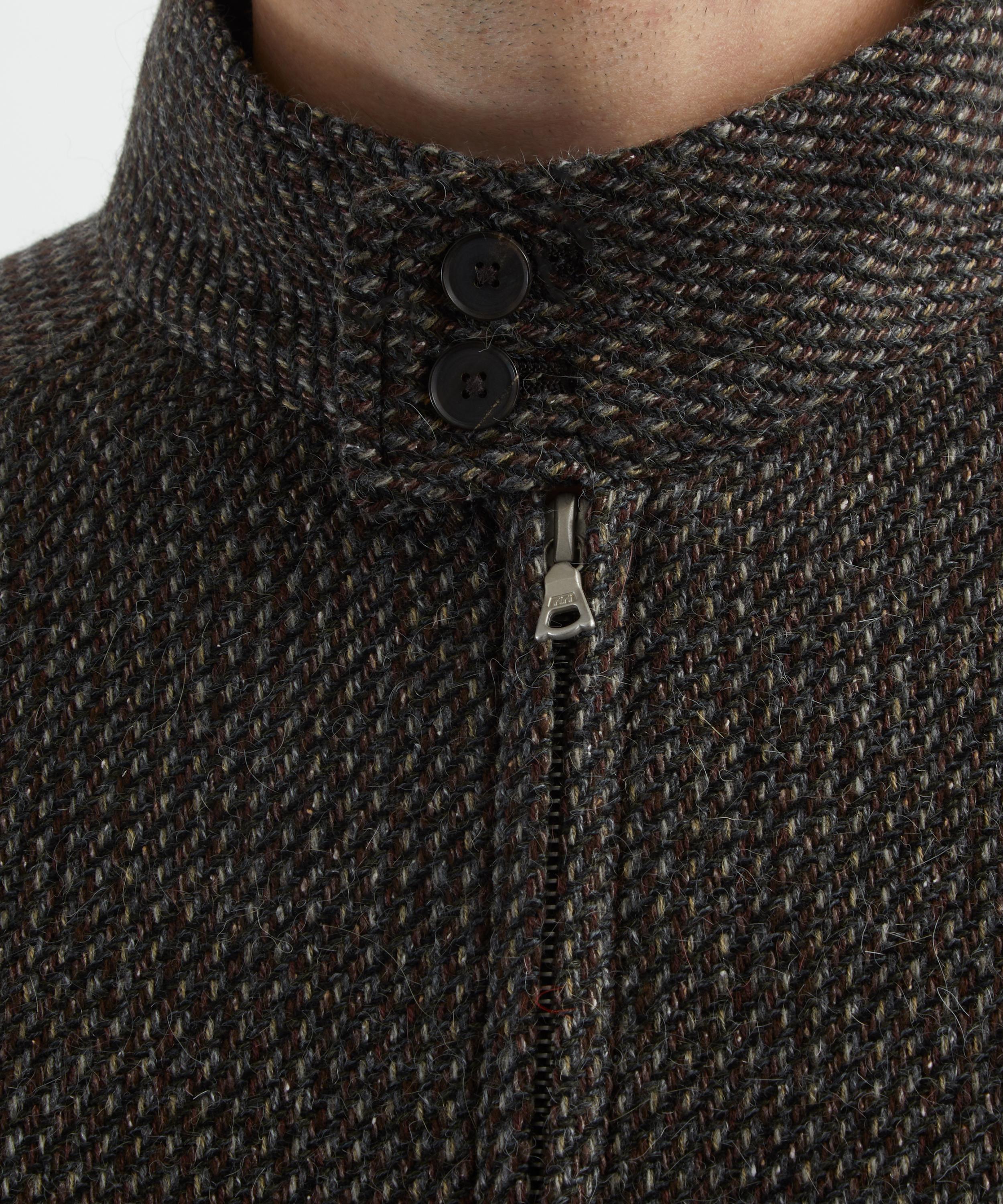 Auralee - Alpaca-Wool-Silk Tweed Blouson Jacket image number 4