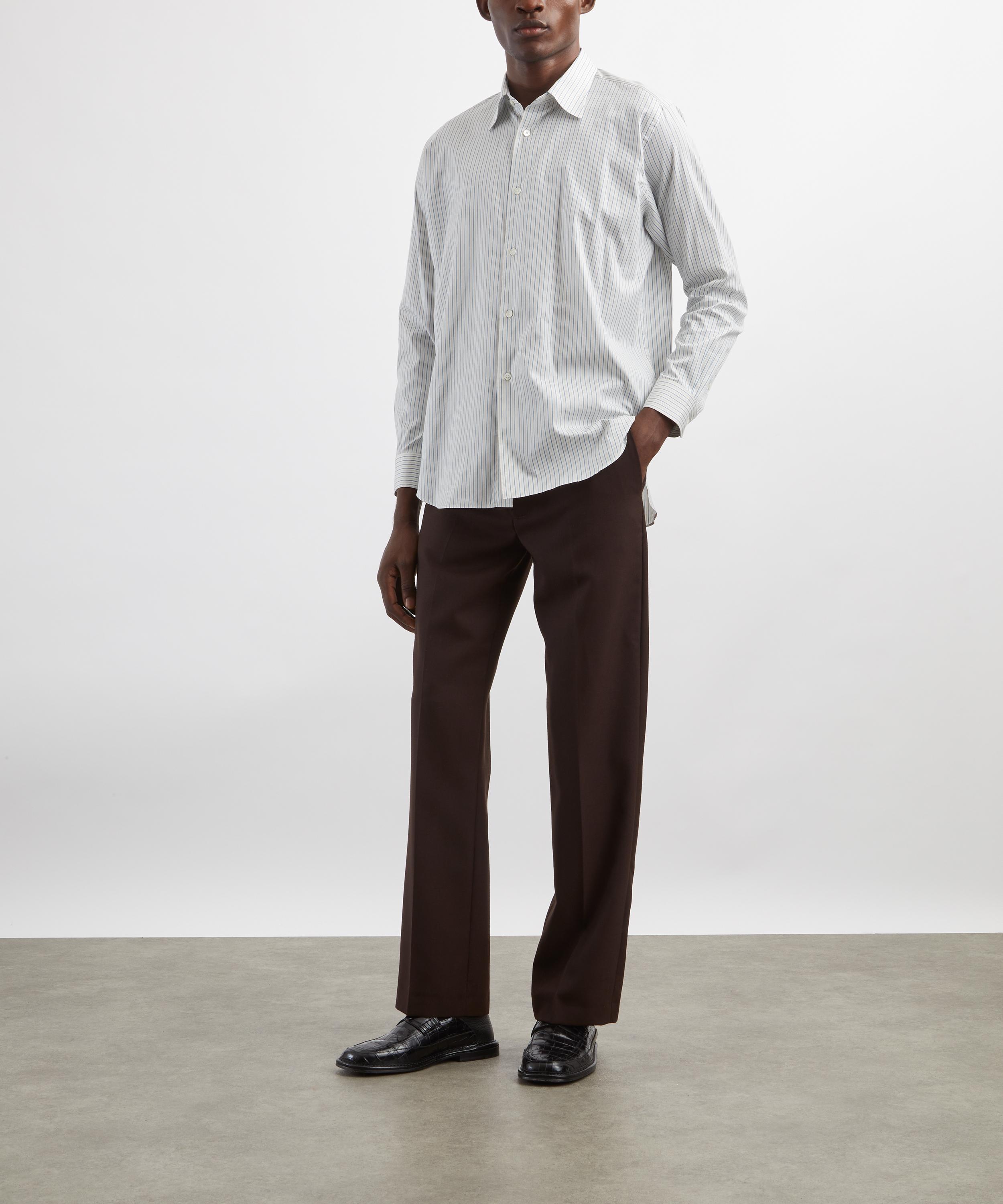 Auralee - Striped Cotton Silk Shirt image number 1