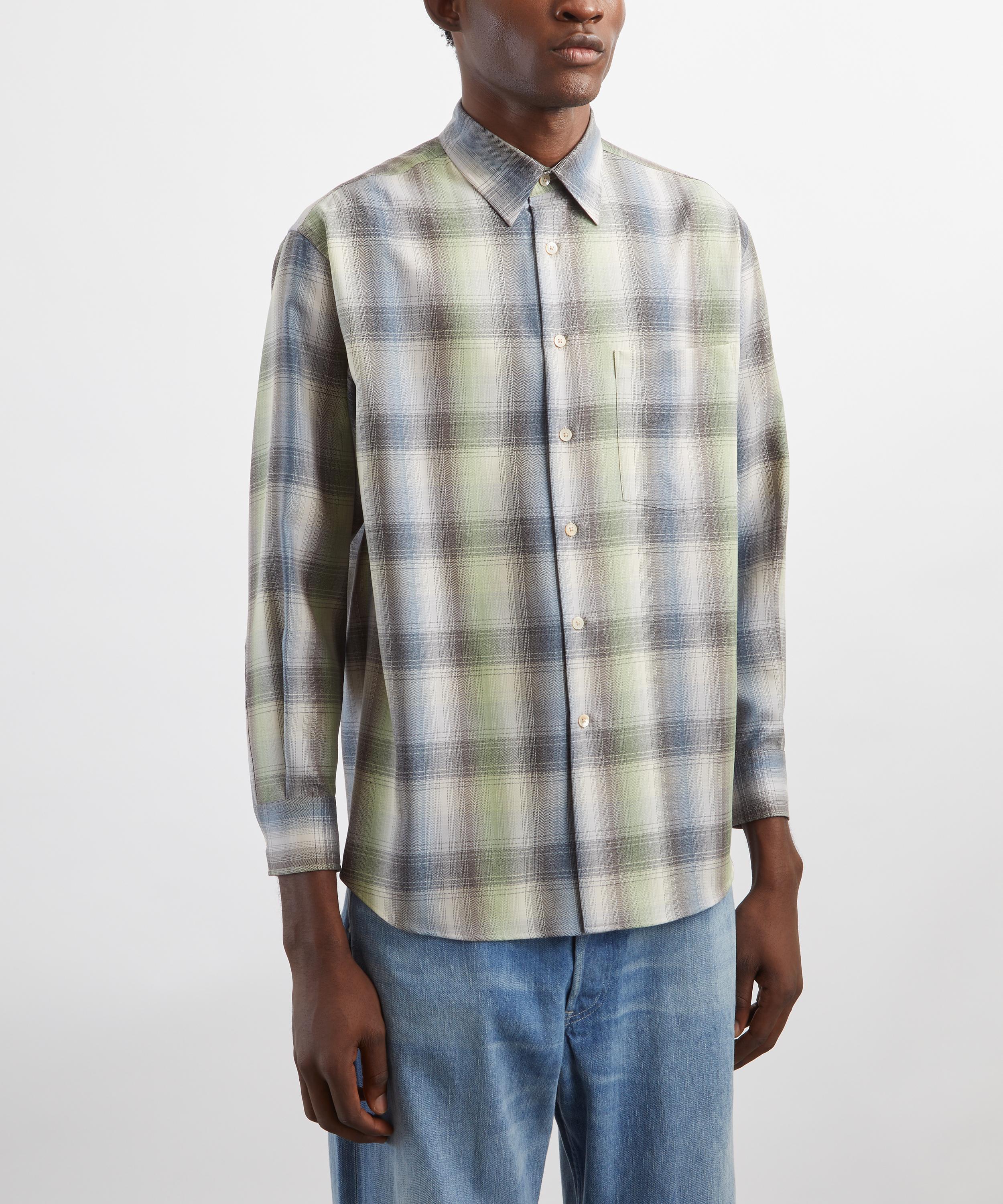 Auralee - Check Wool Shirt image number 2