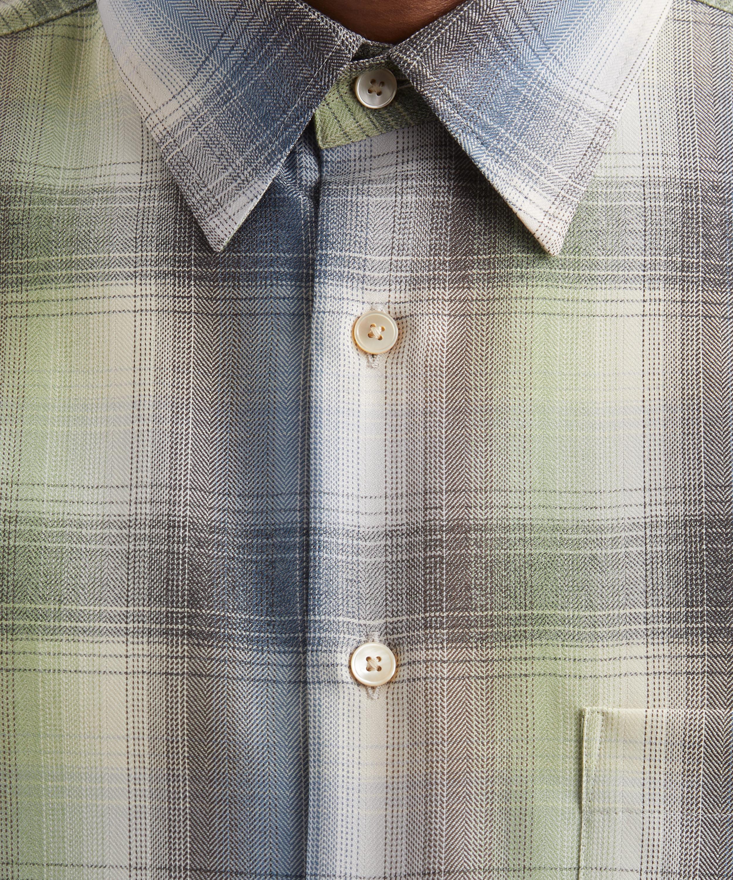 Auralee - Check Wool Shirt image number 4