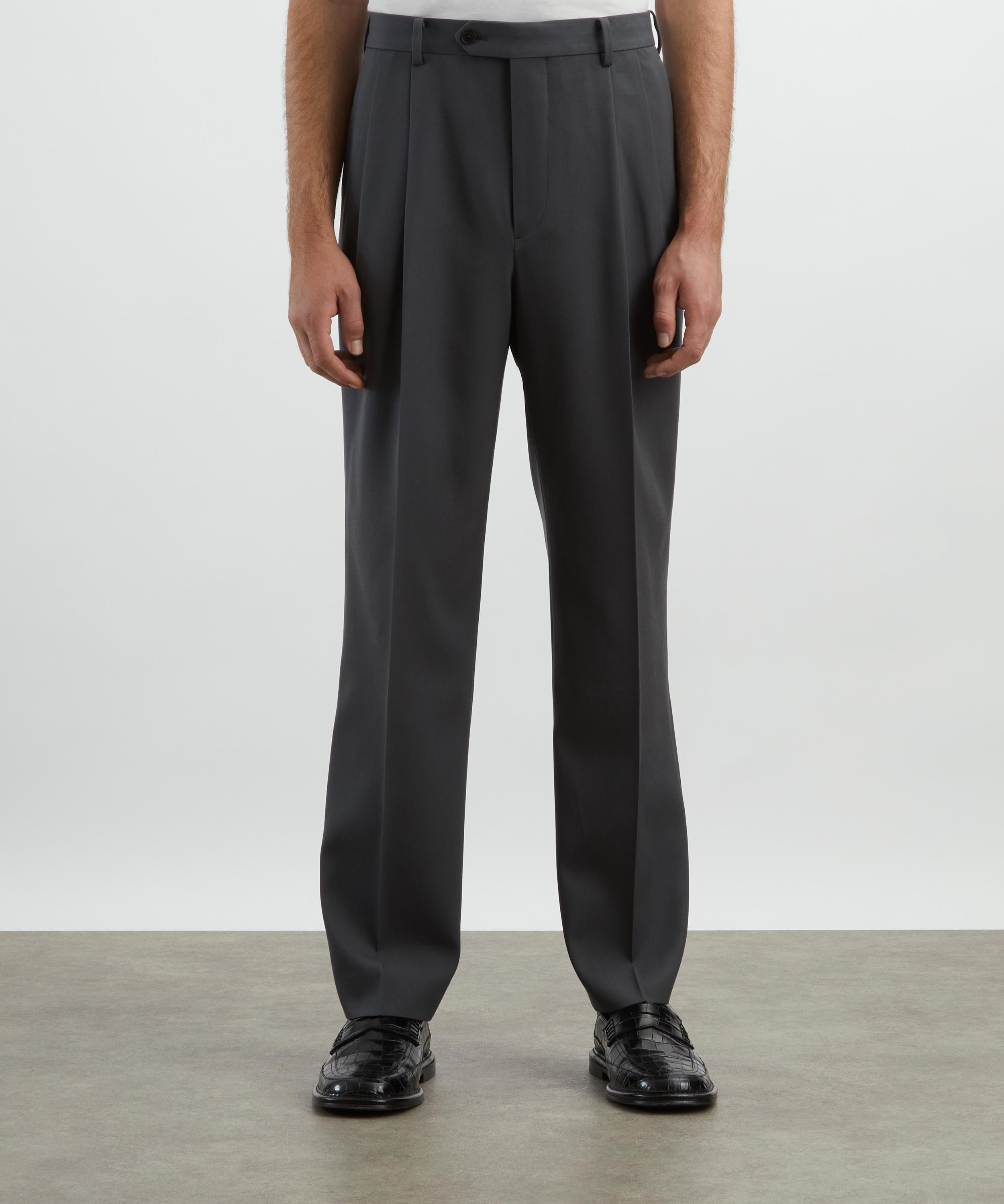 Auralee - Light Wool Max Gabardine Two-Tucks Slack Trousers image number 2