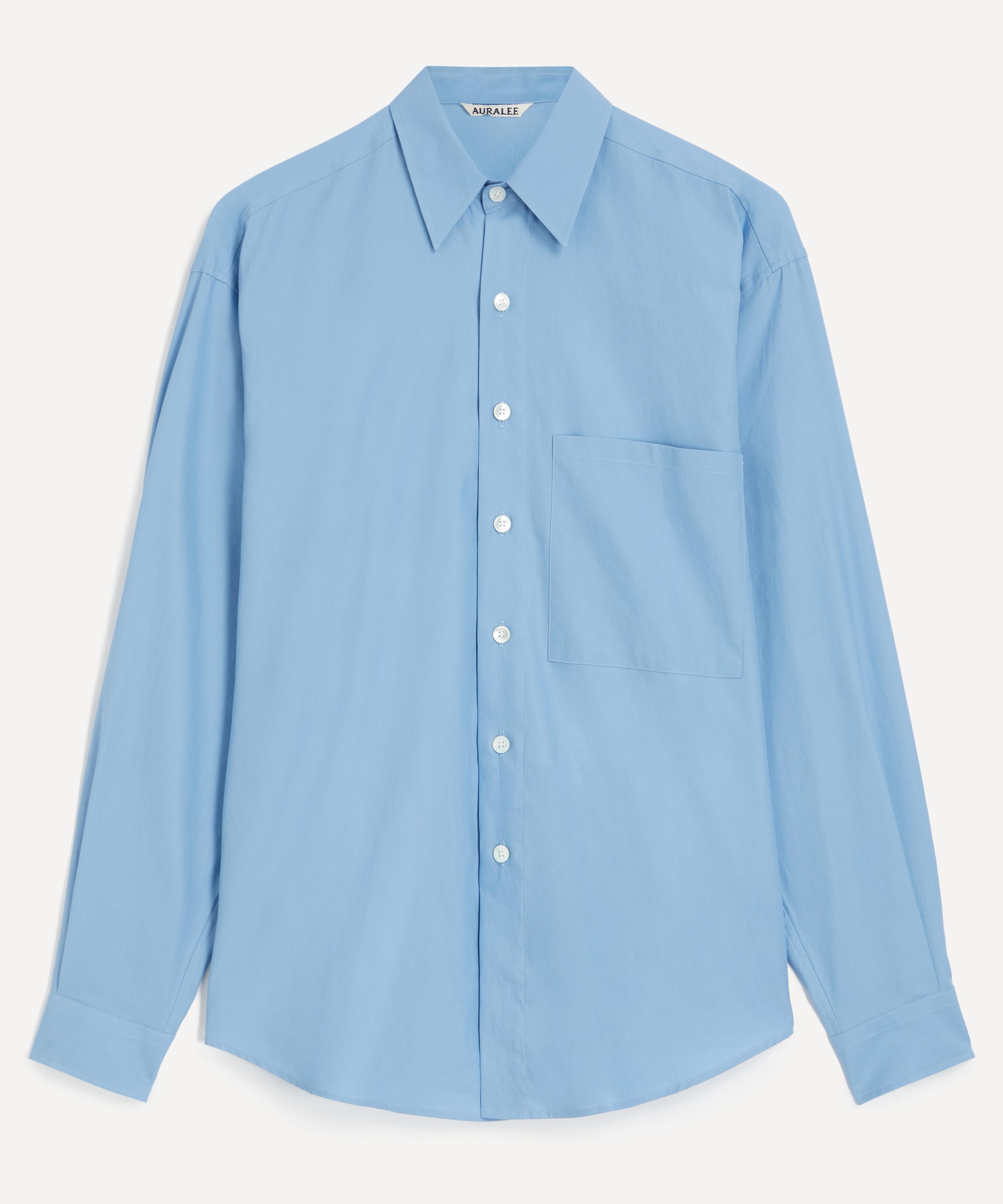 Auralee - Blue Washed Finx Twill Shirt image number 0