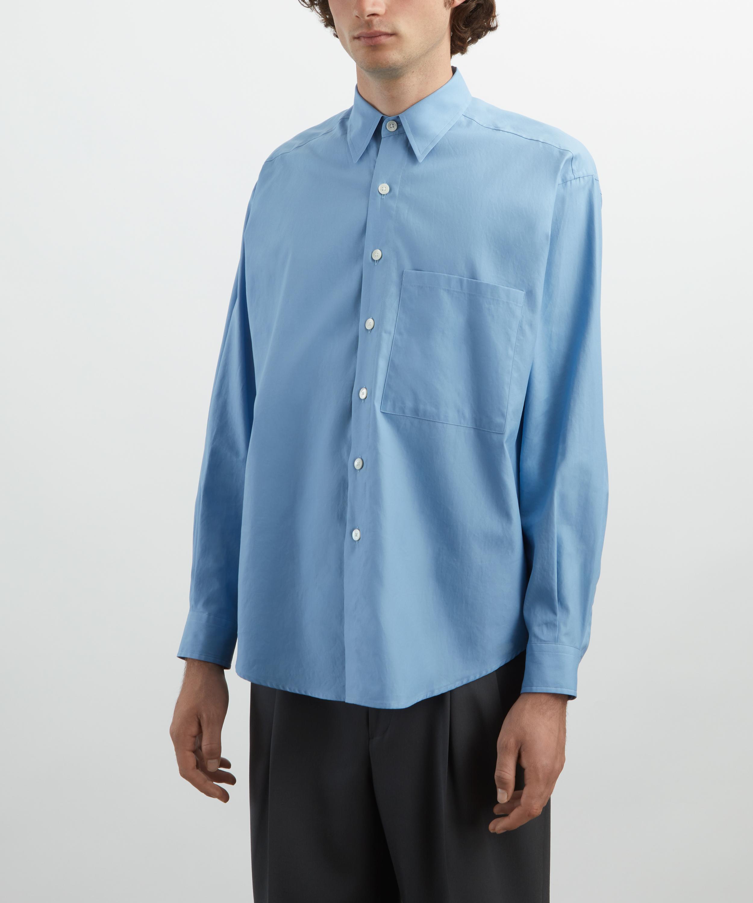 Auralee - Blue Washed Finx Twill Shirt image number 2