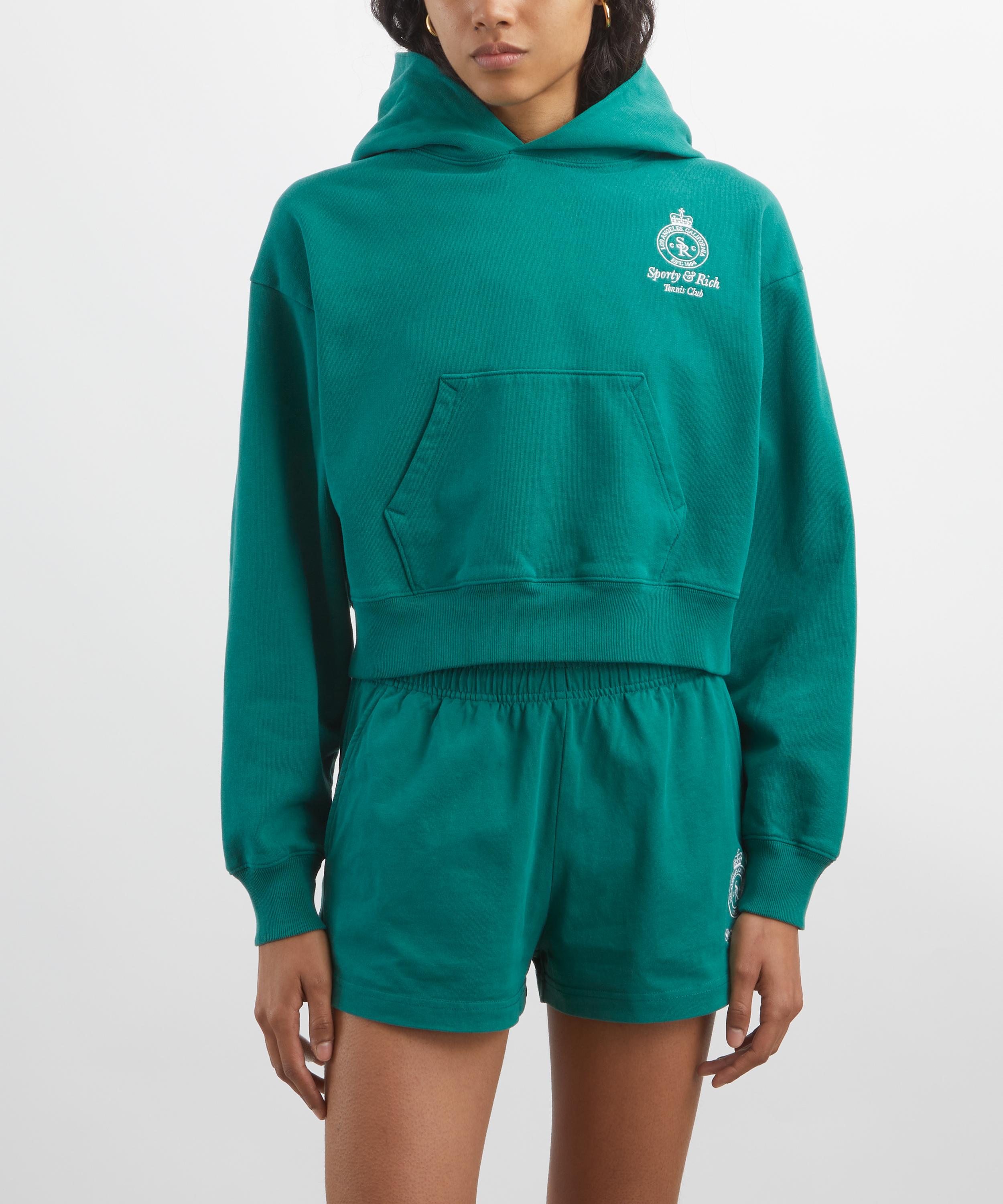 Sporty & Rich - Crown Tennis Cropped Hoodie image number 2