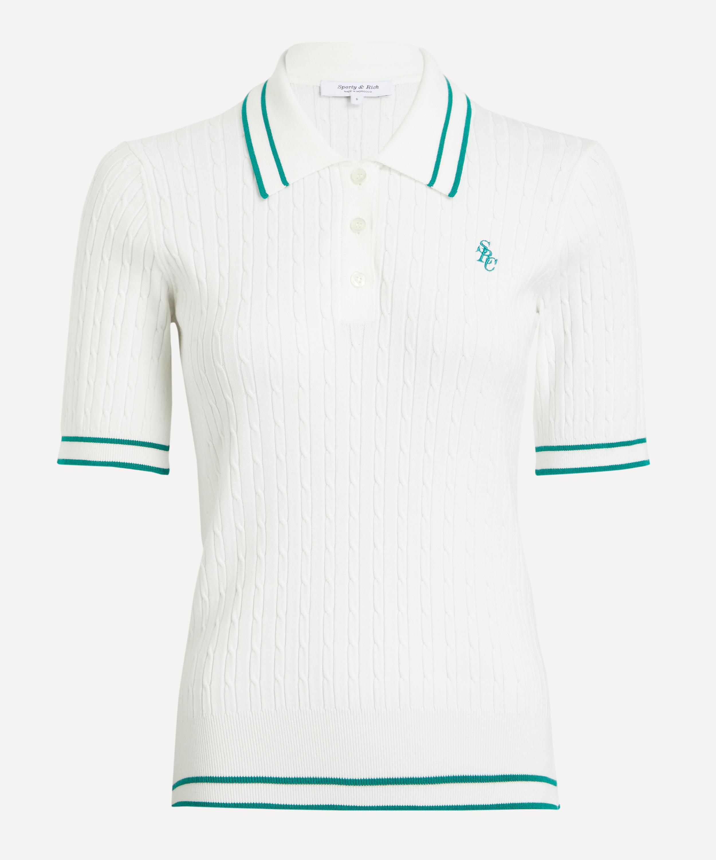 Sporty & Rich - SRC Mini Cable Polo Shirt image number 0