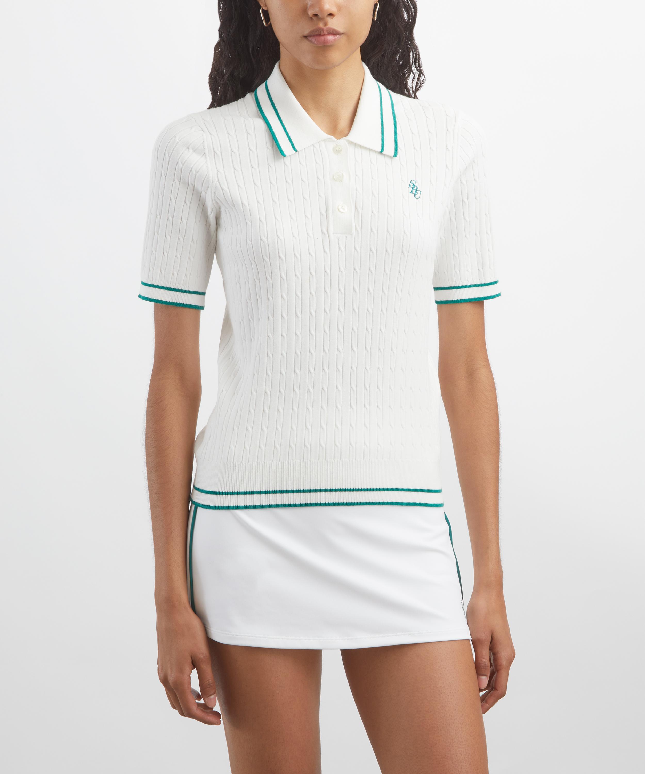 Sporty & Rich - SRC Mini Cable Polo Shirt image number 2