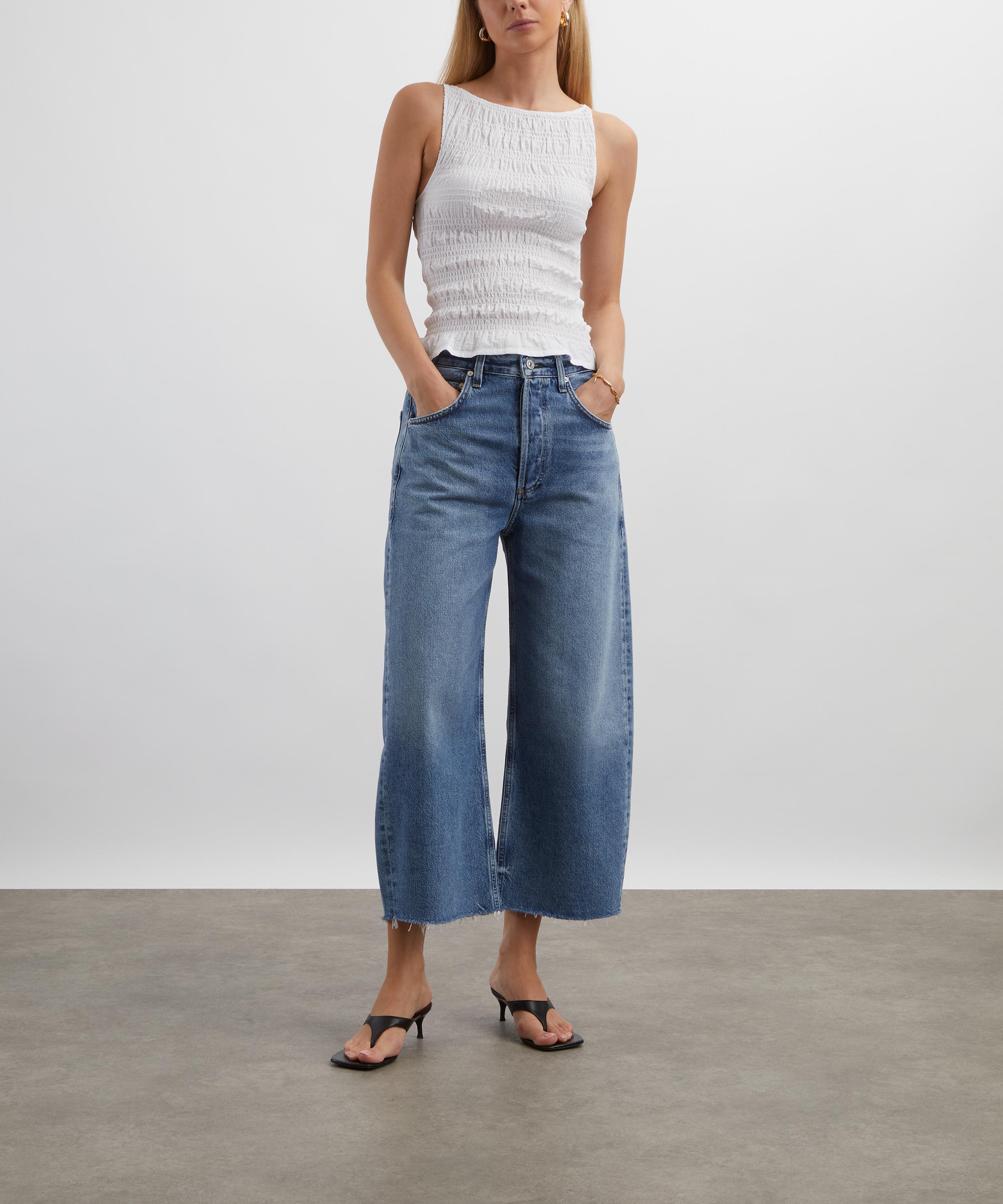 Citizens of Humanity - Ayla Raw Hem Crop Jeans in Telegraph image number 1