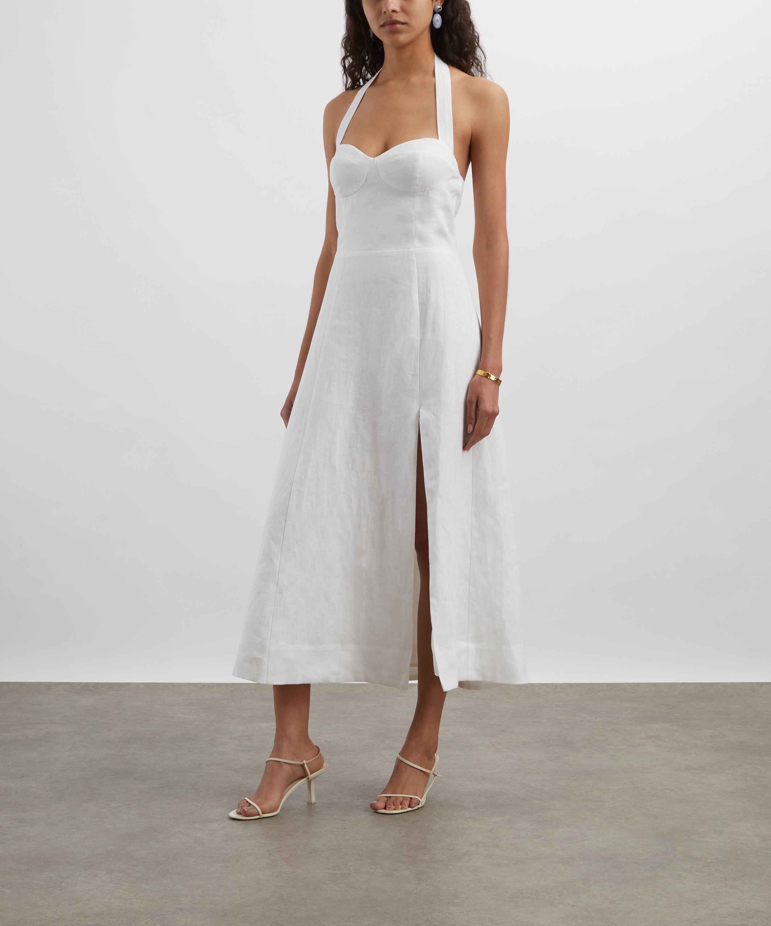 Reformation - Tala White Linen Dress image number 2