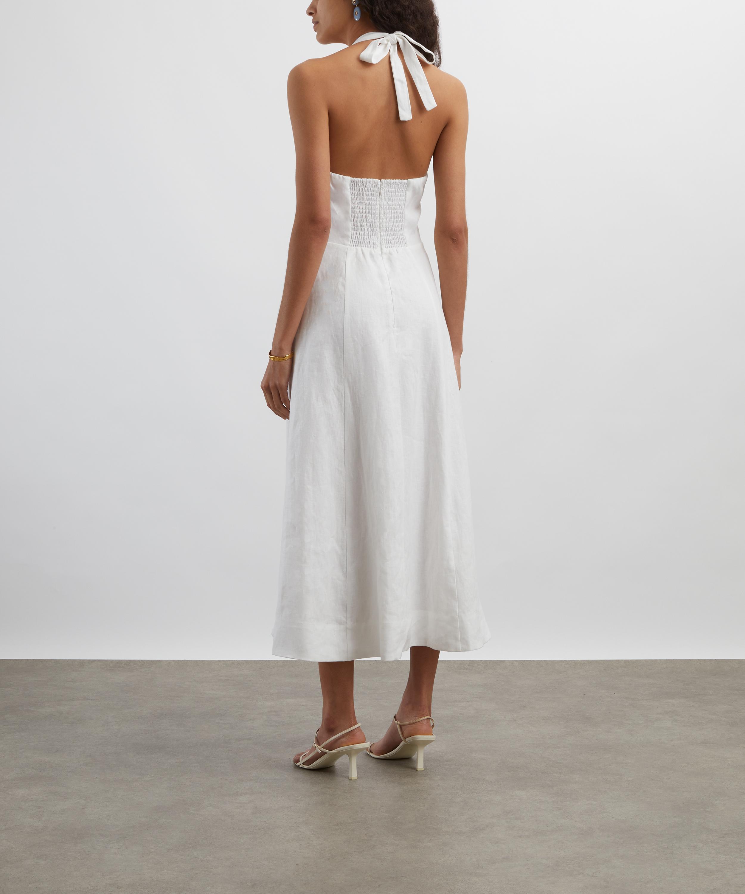 Reformation - Tala White Linen Dress image number 3