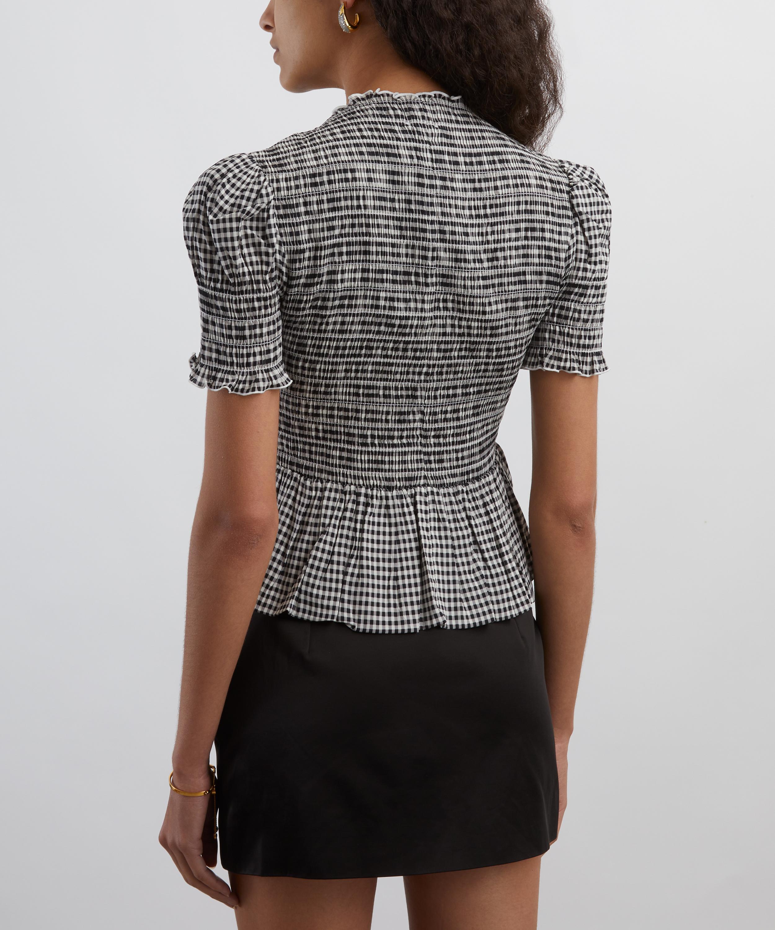 Reformation - Aggie Remy Check Top image number 3
