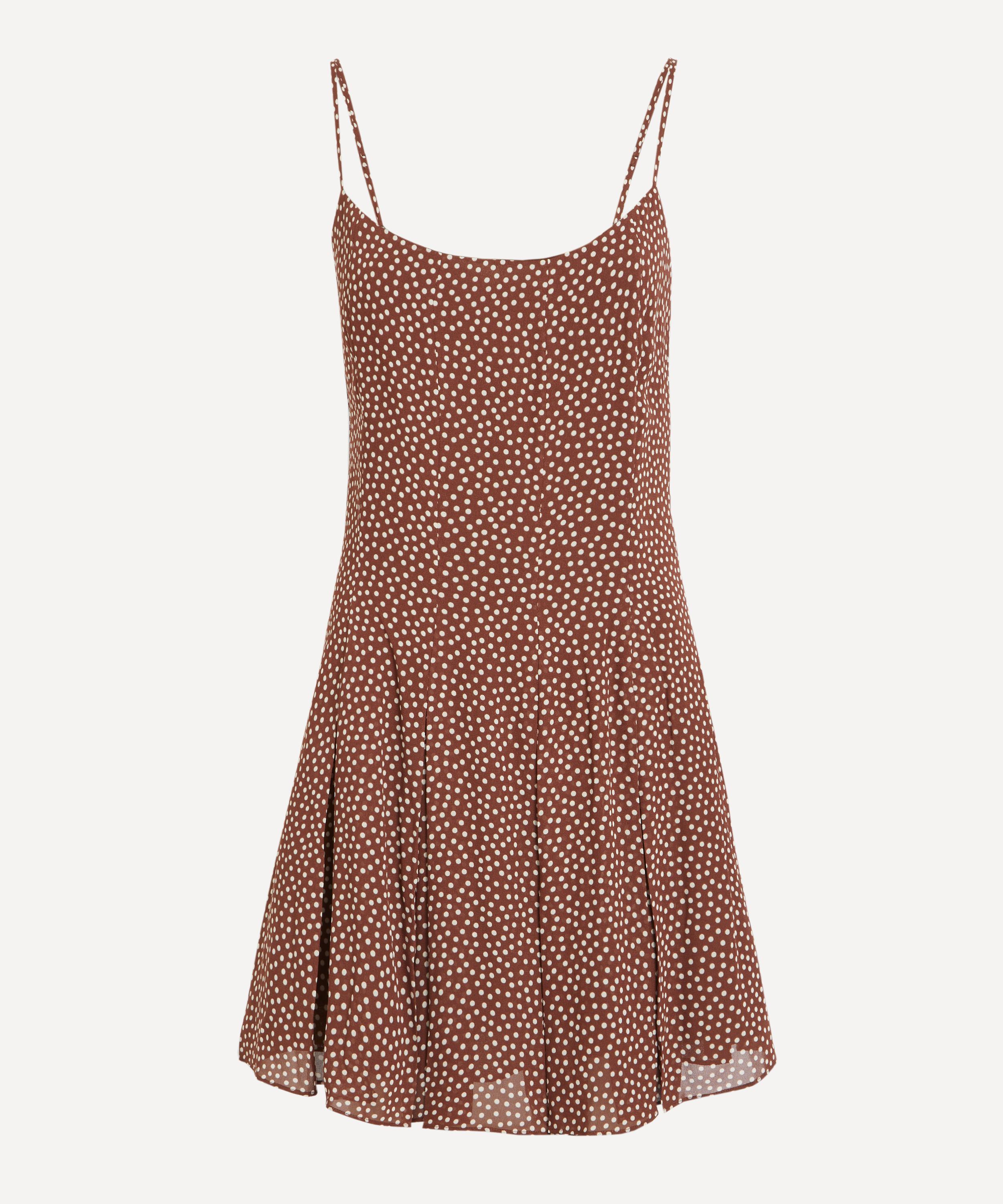 Reformation - Annelise Choco Dot Mini Dress image number 0