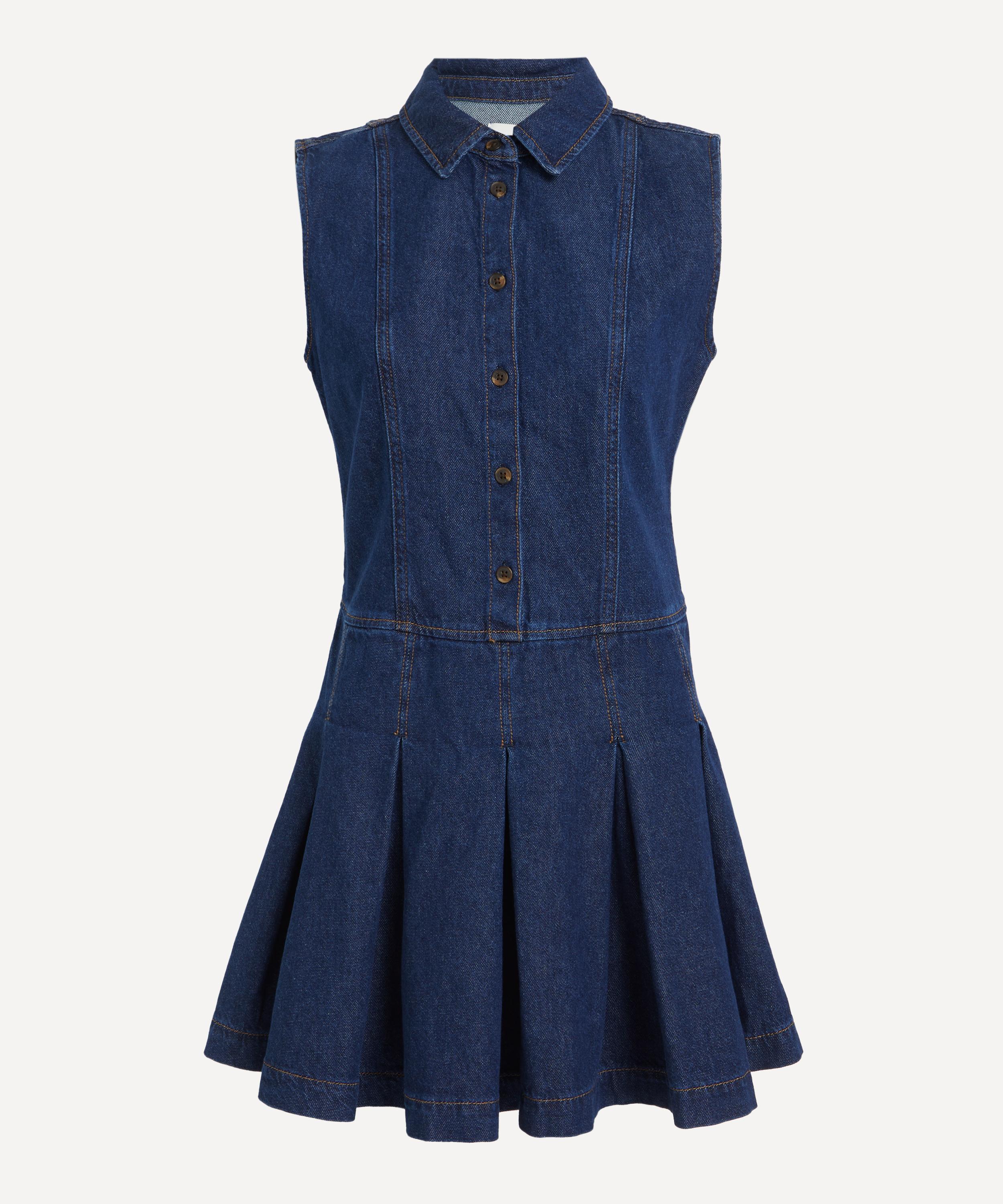 Reformation - Arella Denim Pleated Mini Dress image number 0
