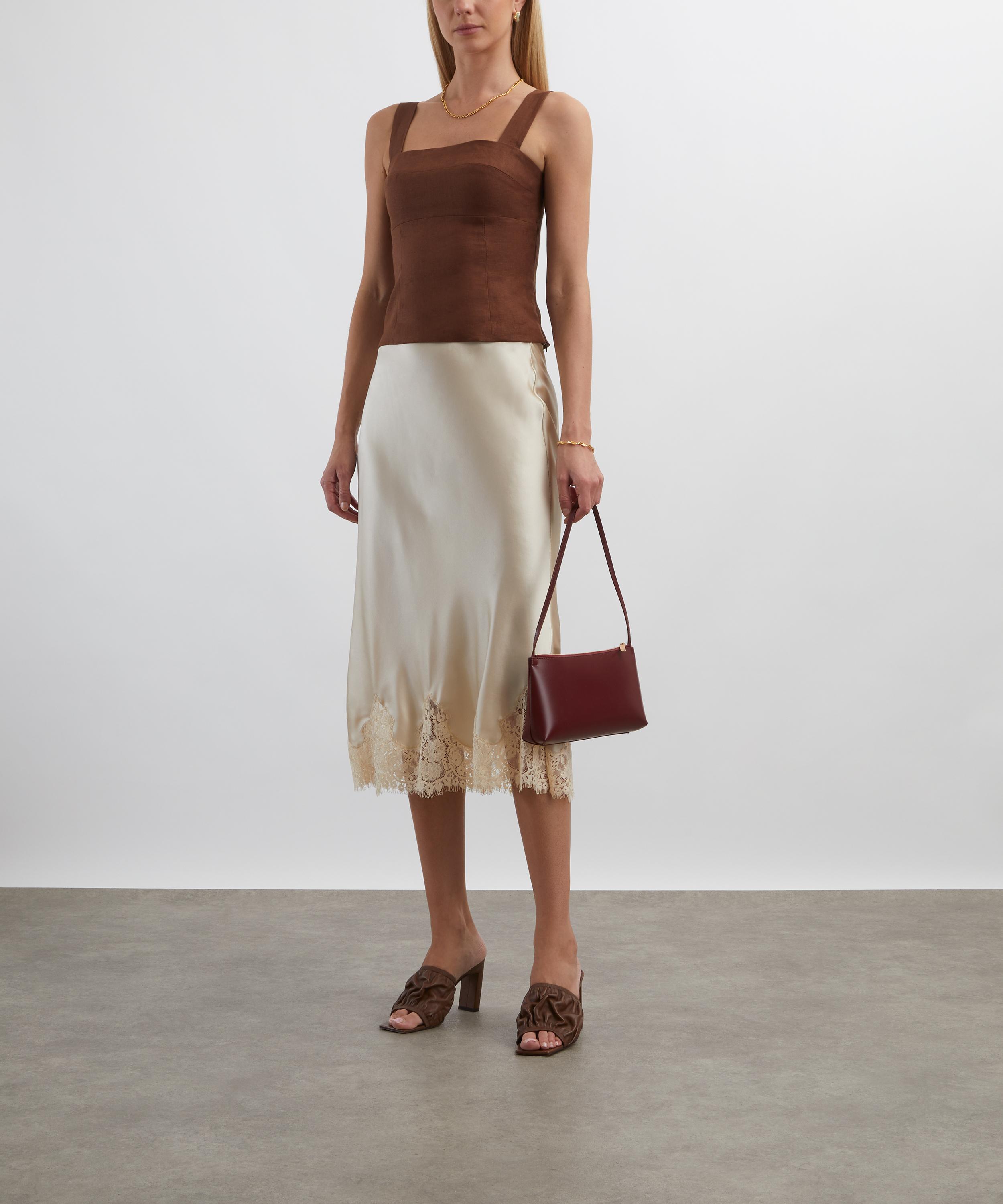 Reformation - Darci Chocolate Cake Linen Top image number 1