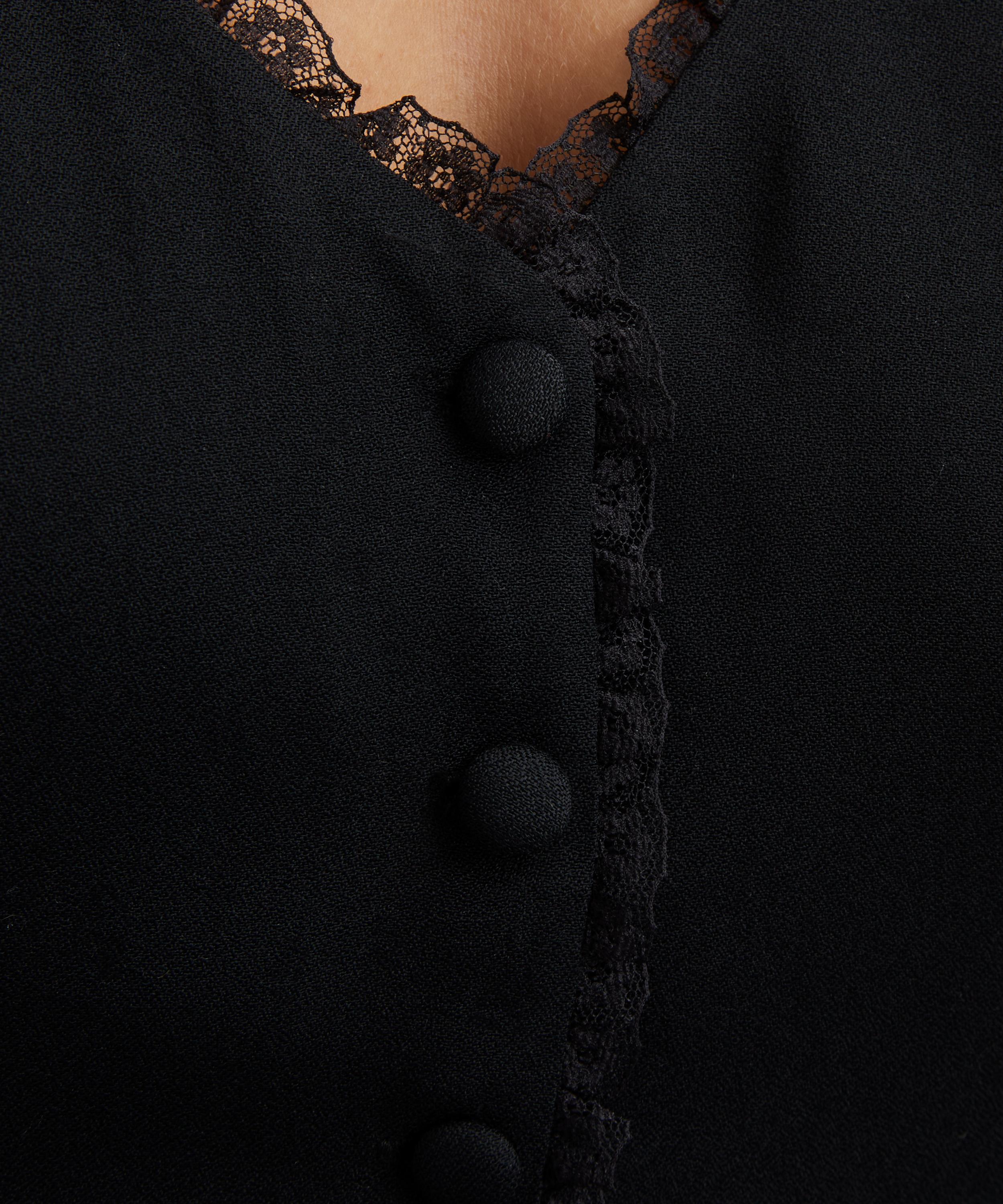 Reformation - Skylar Black Button-Up Top image number 4