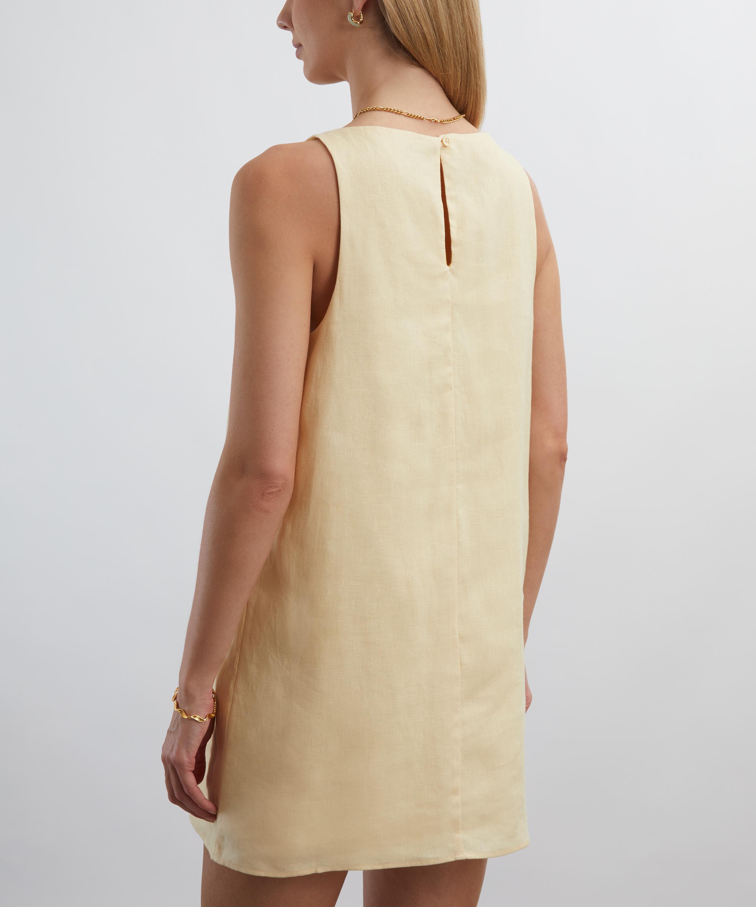 Reformation - Jessi Parmesan Linen Mini Dress image number 3