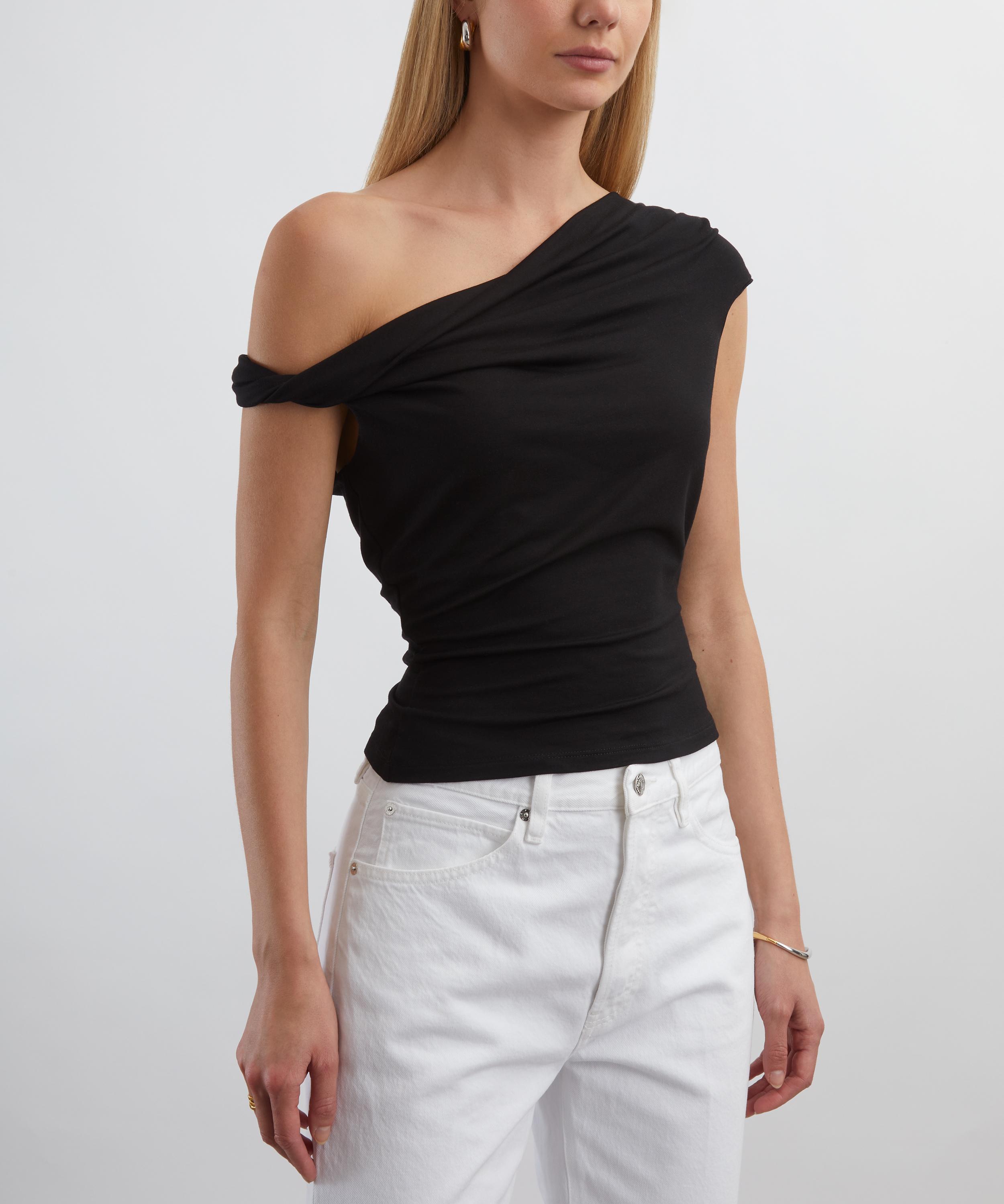 Reformation - Cello Black Knit Top image number 2