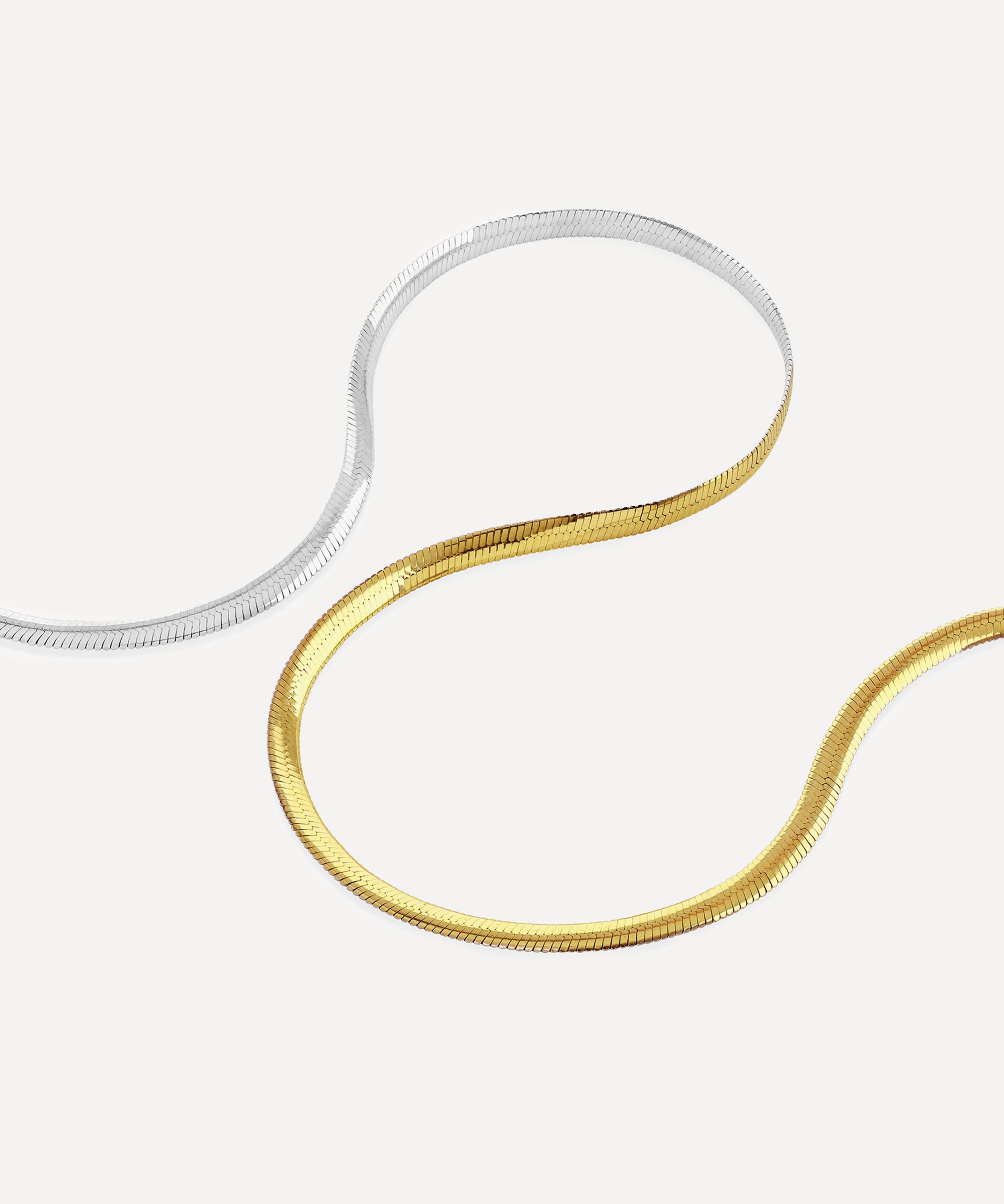 Roxanne First - 14ct Gold Reversible Snake Chain Necklace image number 2