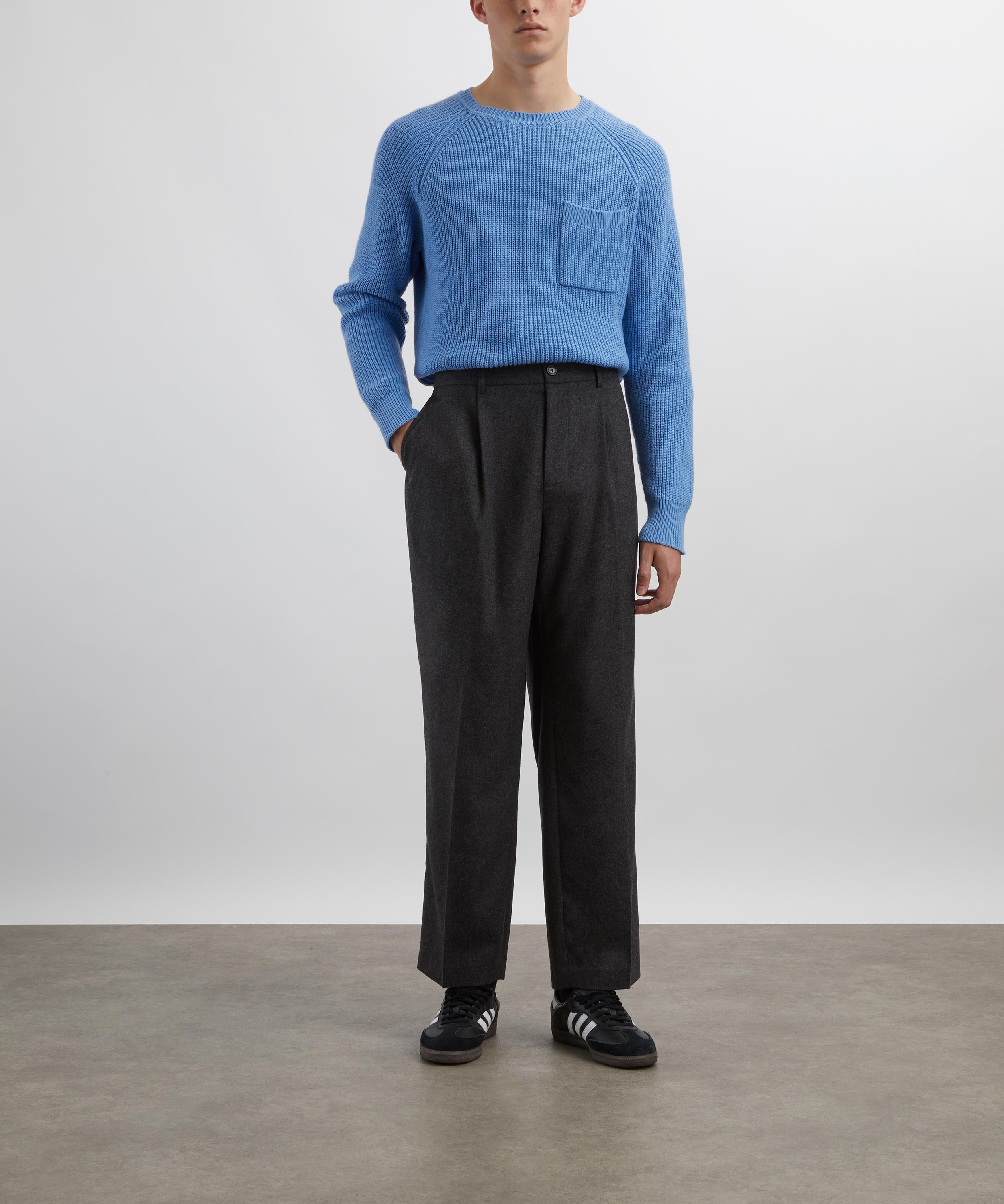 Frame - Grey Melange Wool Trousers image number 1