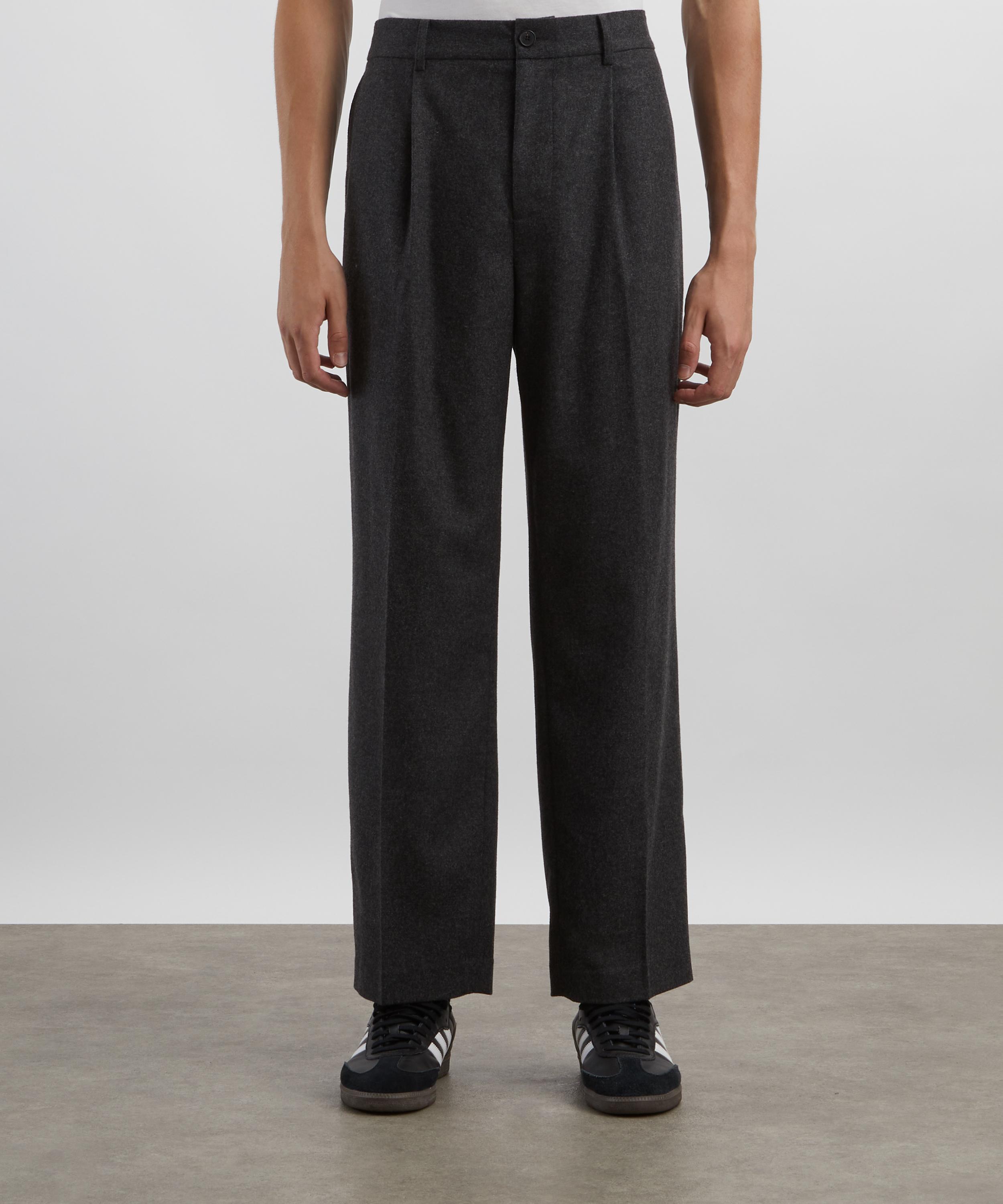 Frame - Grey Melange Wool Trousers image number 2
