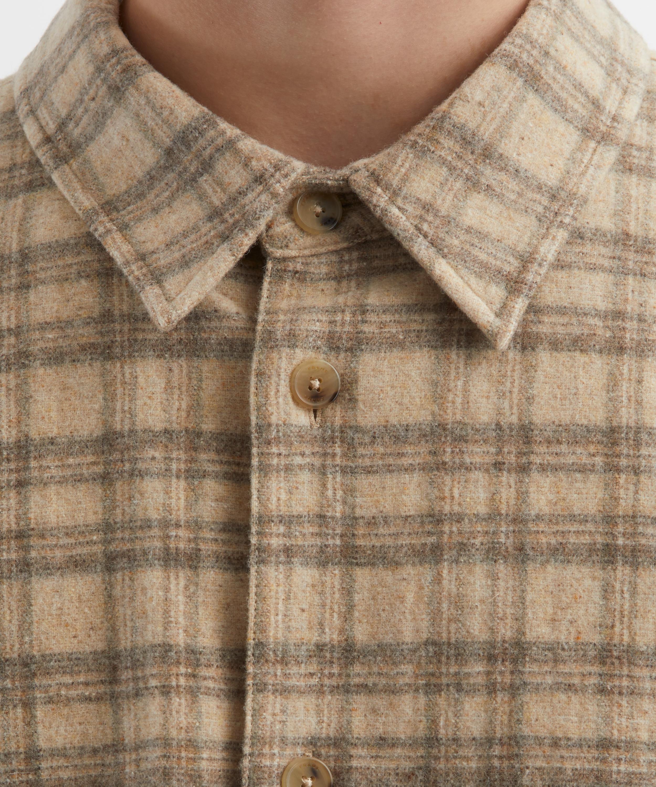 Frame - Woollen Plaid Overshirt image number 4