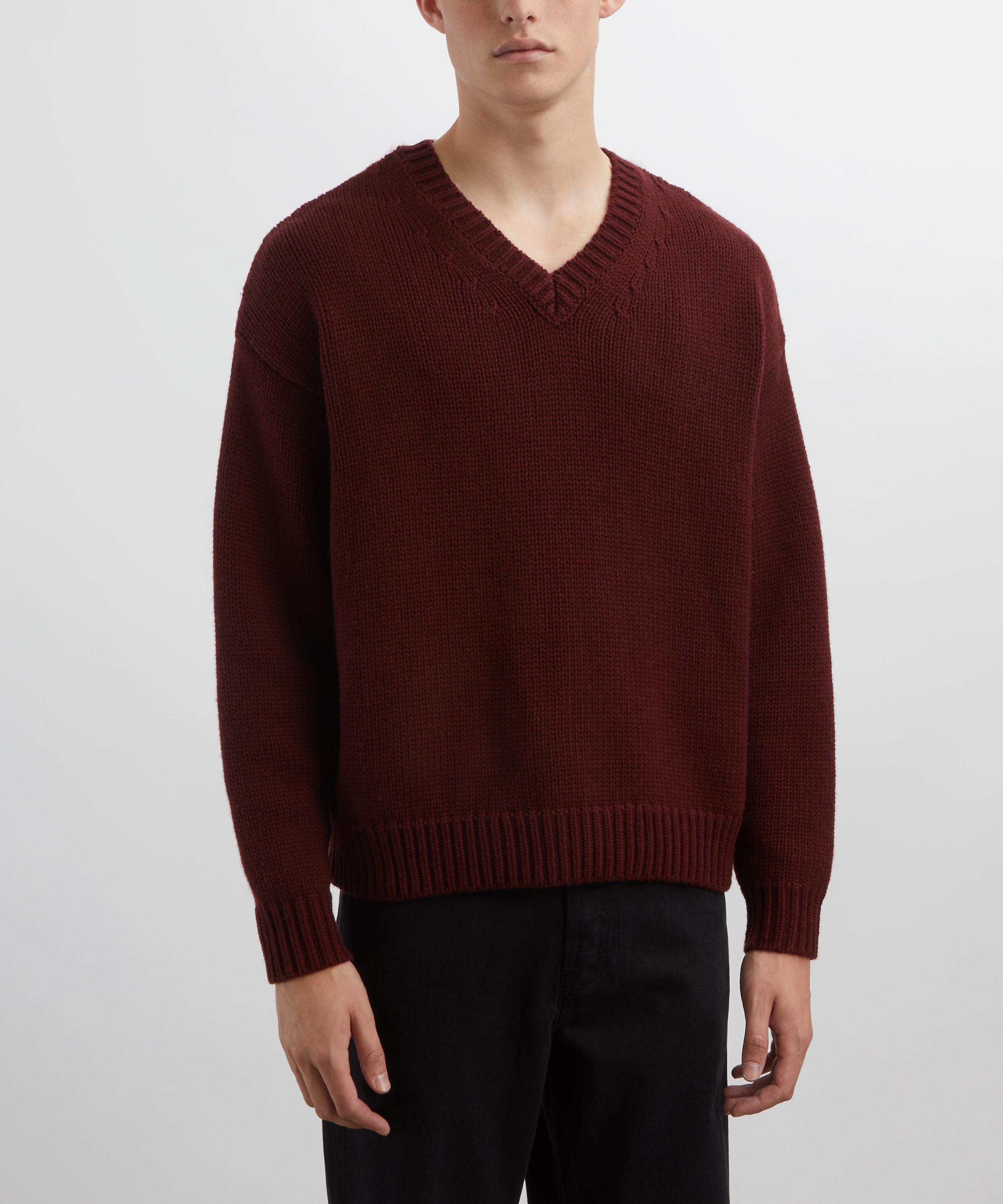 Frame - Burgundy Oversized Jumper image number 2