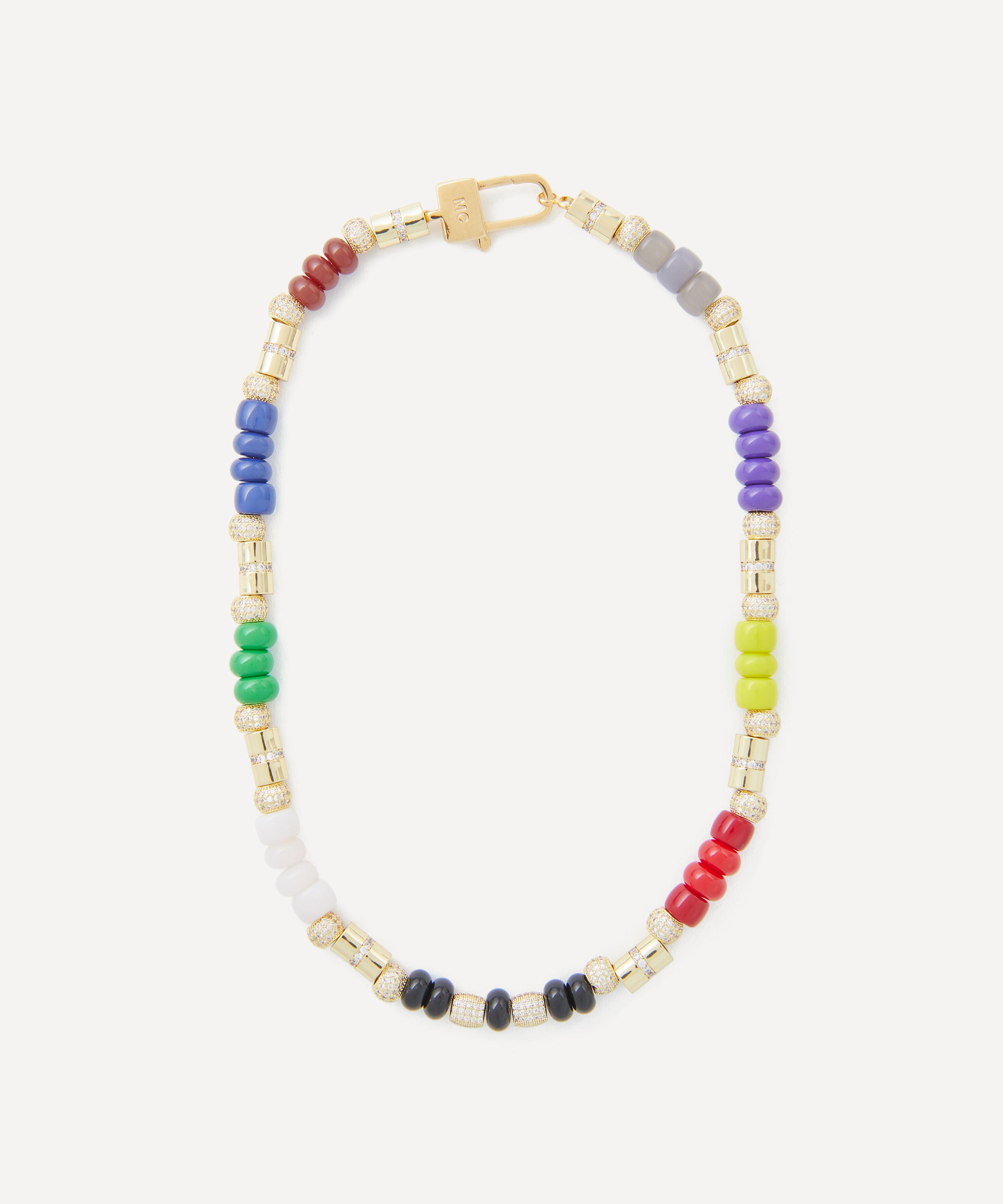 Martha Calvo - 14ct Gold-Plated Colore Bead Necklace image number 0