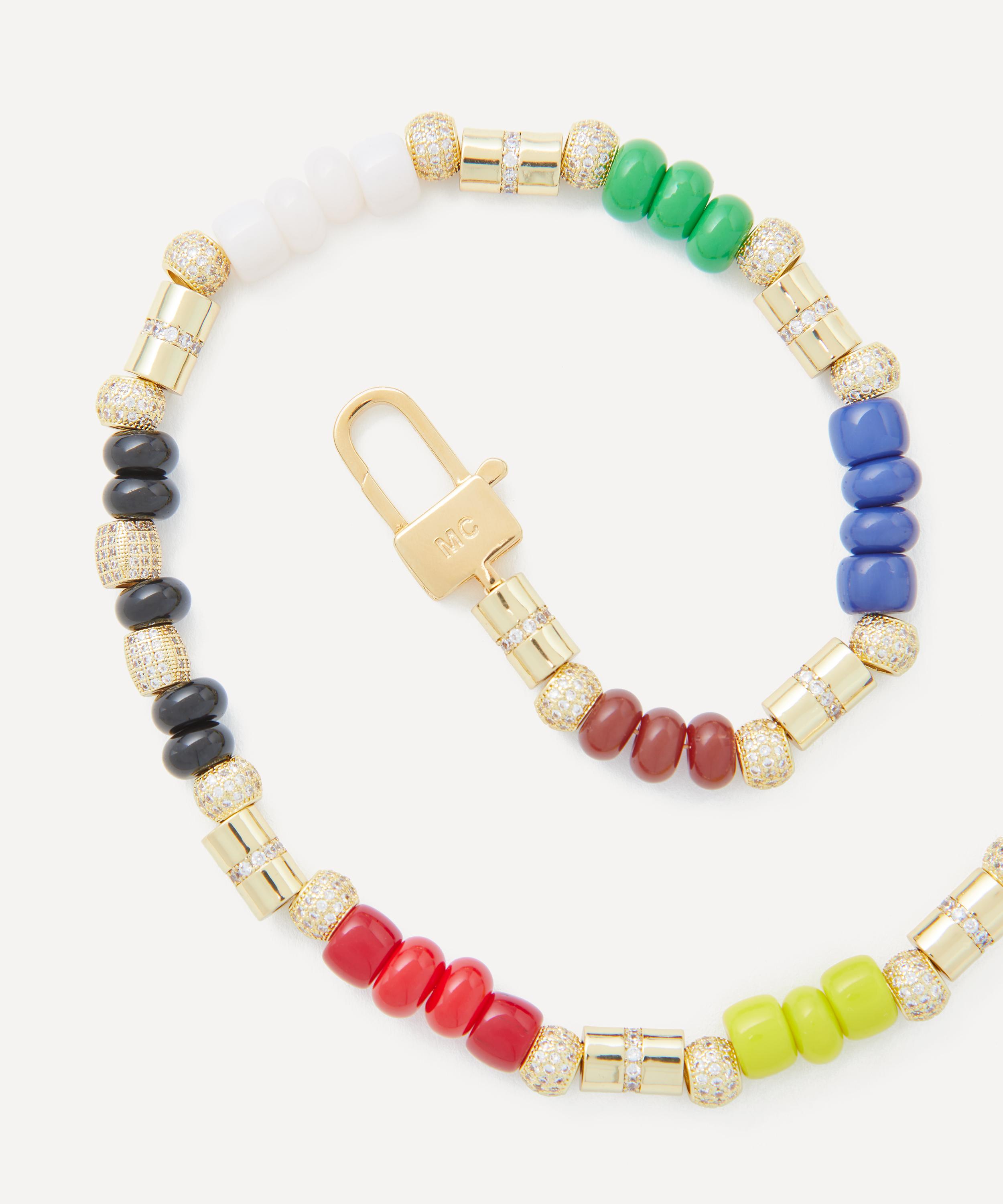 Martha Calvo - 14ct Gold-Plated Colore Bead Necklace image number 1