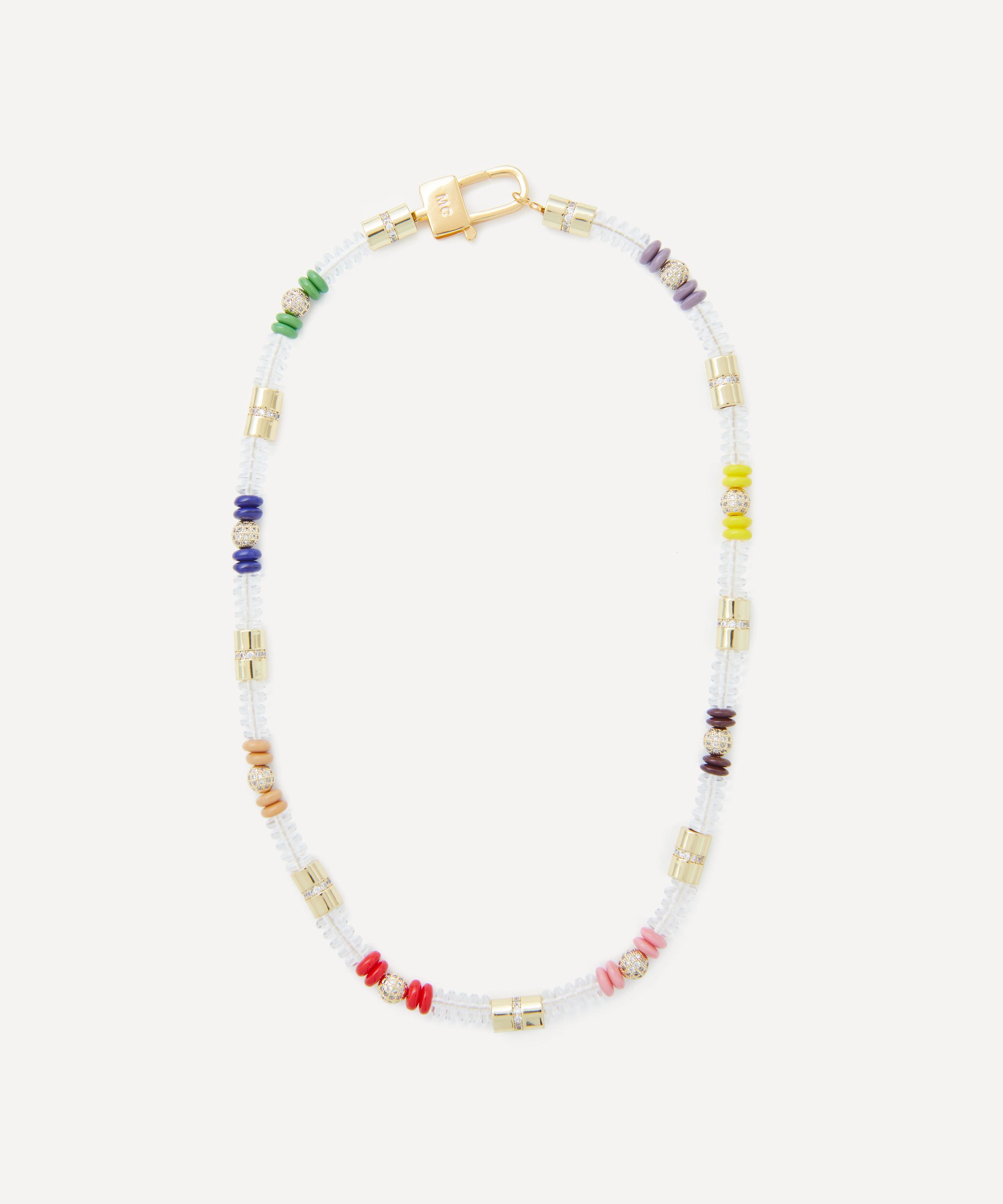 Martha Calvo - 14ct Gold-Plated Translucence Bead Necklace image number 0