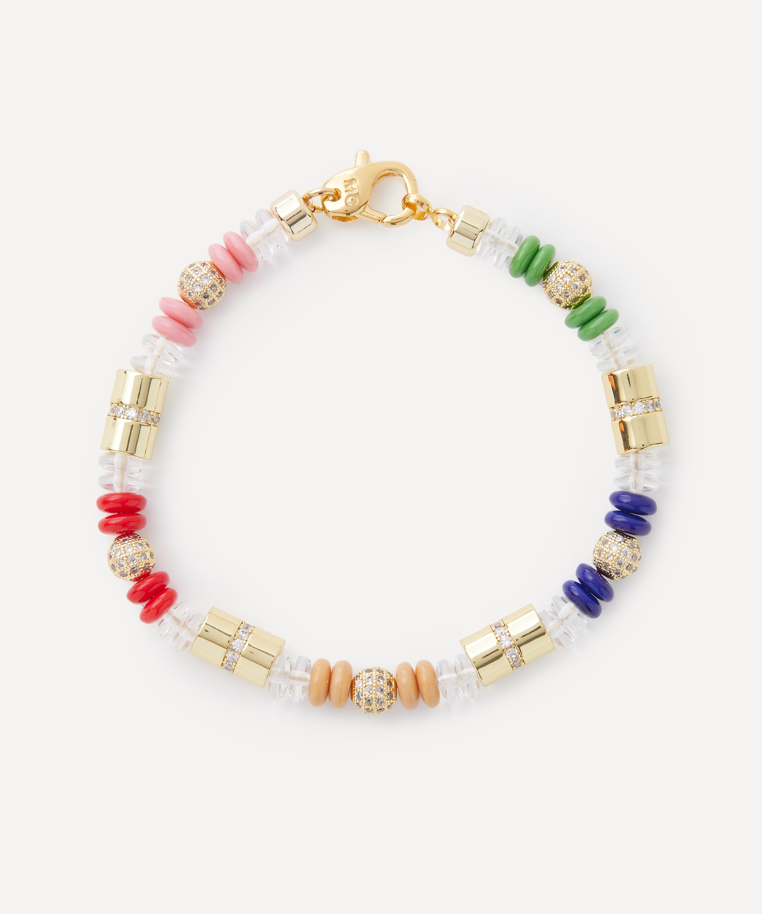 Martha Calvo - 14ct Gold-Plated Translucence Bead Bracelet image number 0