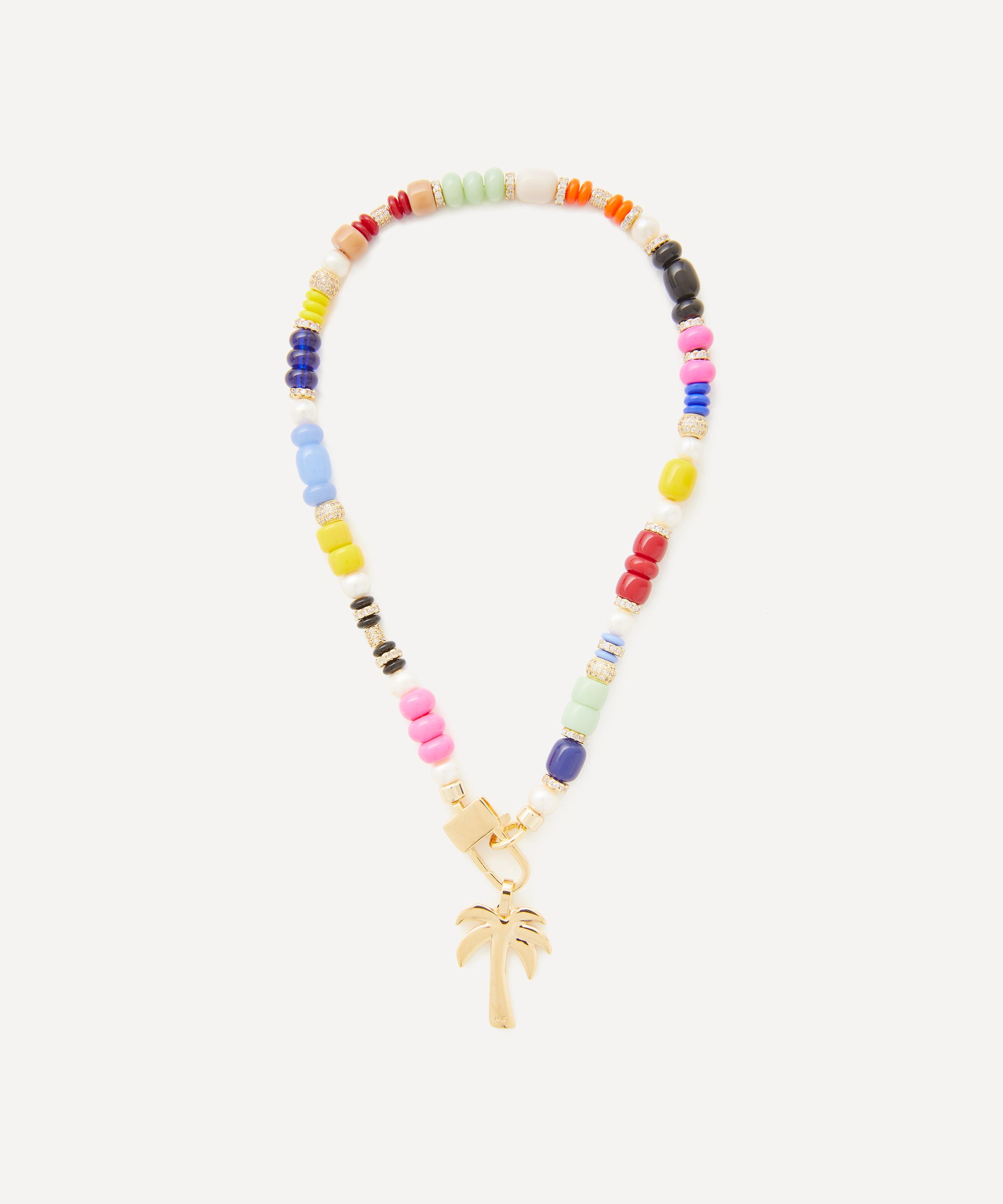 Martha Calvo - 14ct Gold-Plated Tropics Bead Necklace image number 1