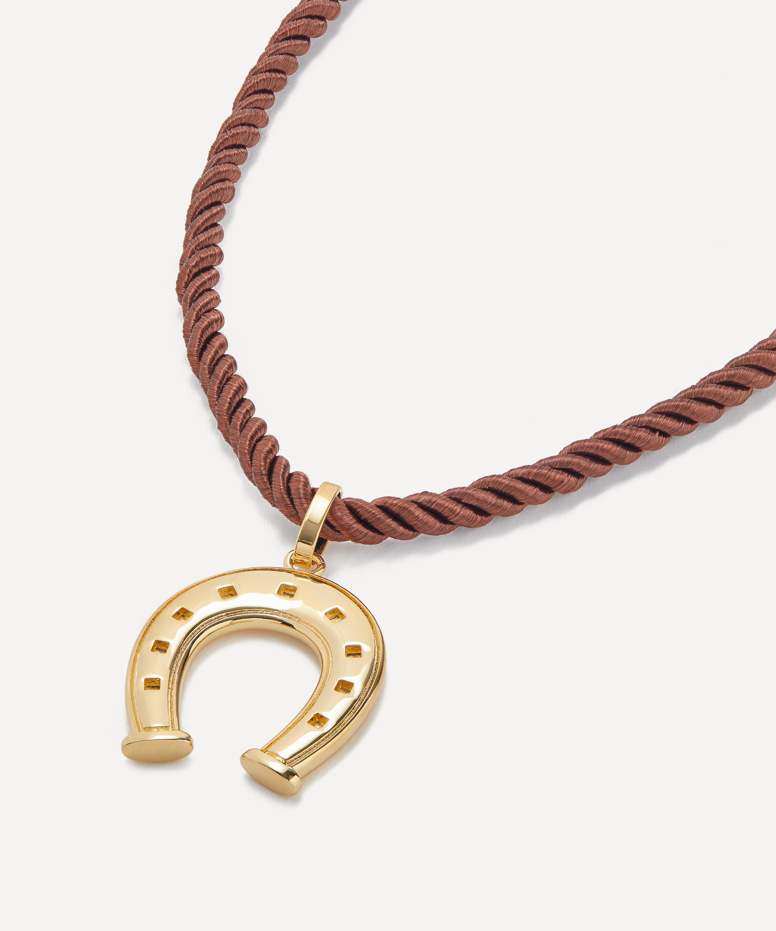 Martha Calvo - 14ct Gold-Plated Wish Me Luck Pendant Necklace image number 0