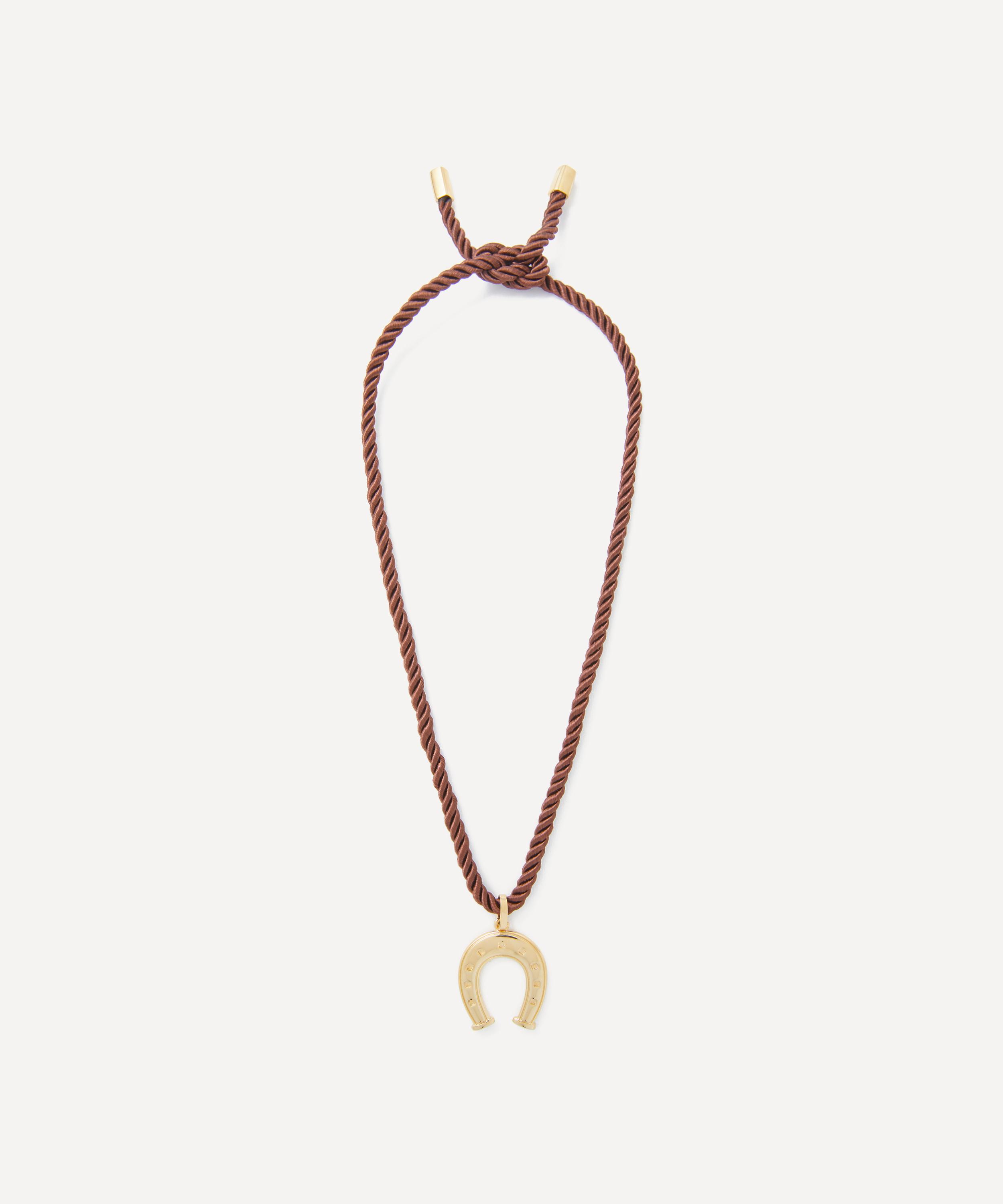 Martha Calvo - 14ct Gold-Plated Wish Me Luck Pendant Necklace image number 1