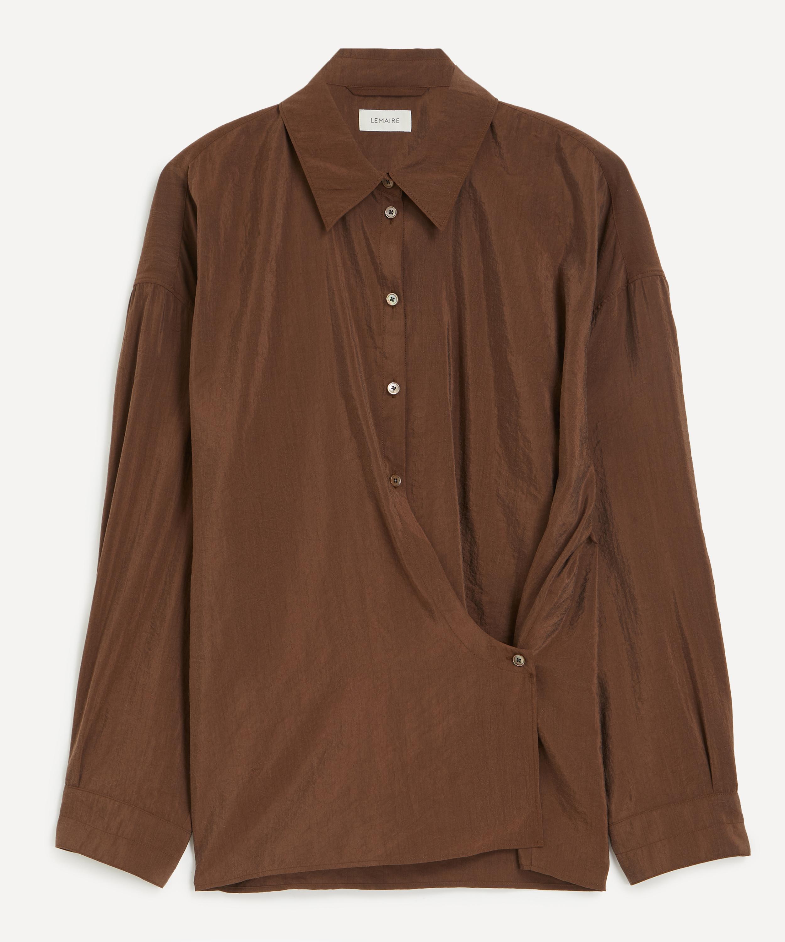 Lemaire - Brunette Twisted Silk Shirt image number 0