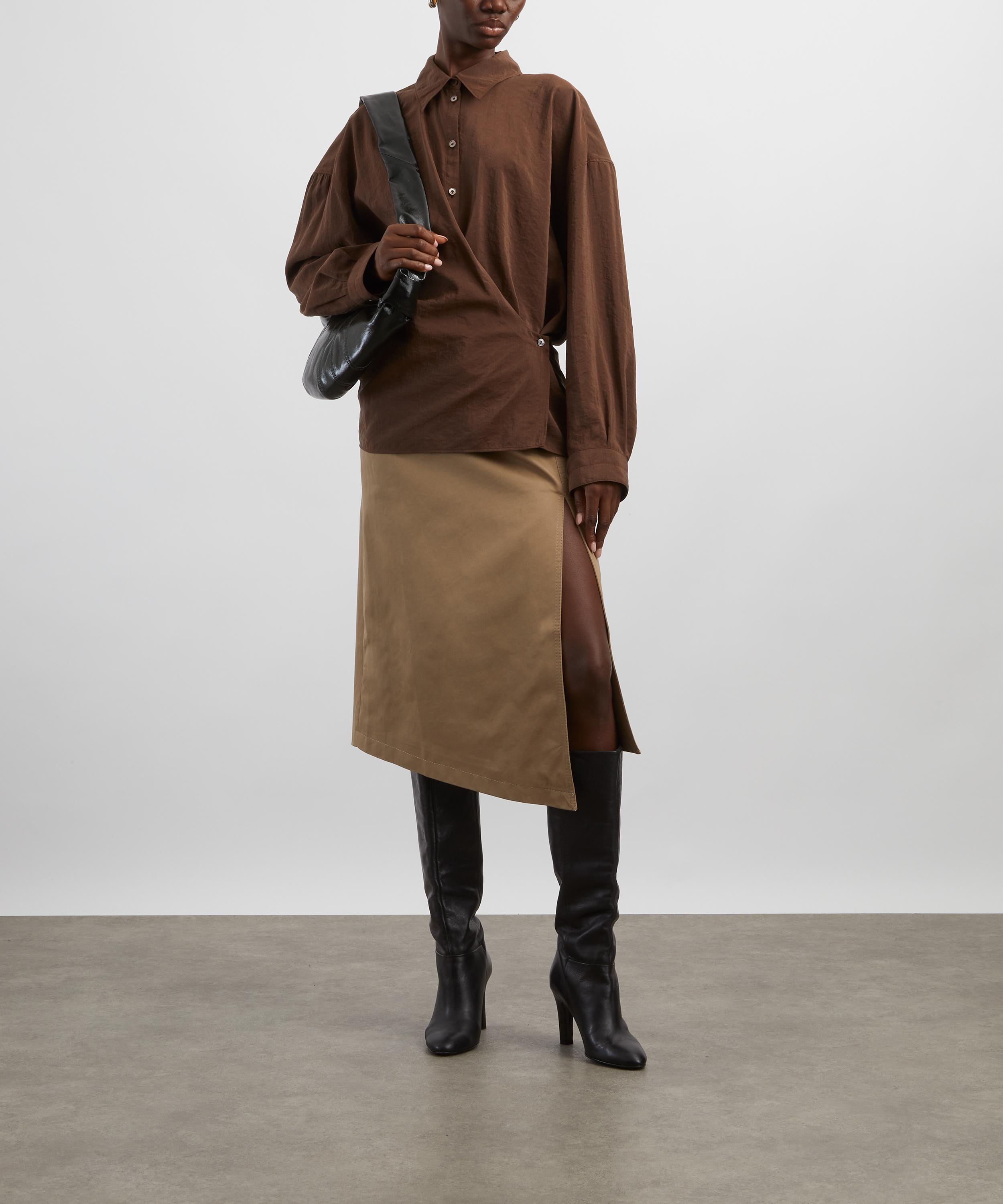 Lemaire - Brunette Twisted Silk Shirt image number 1