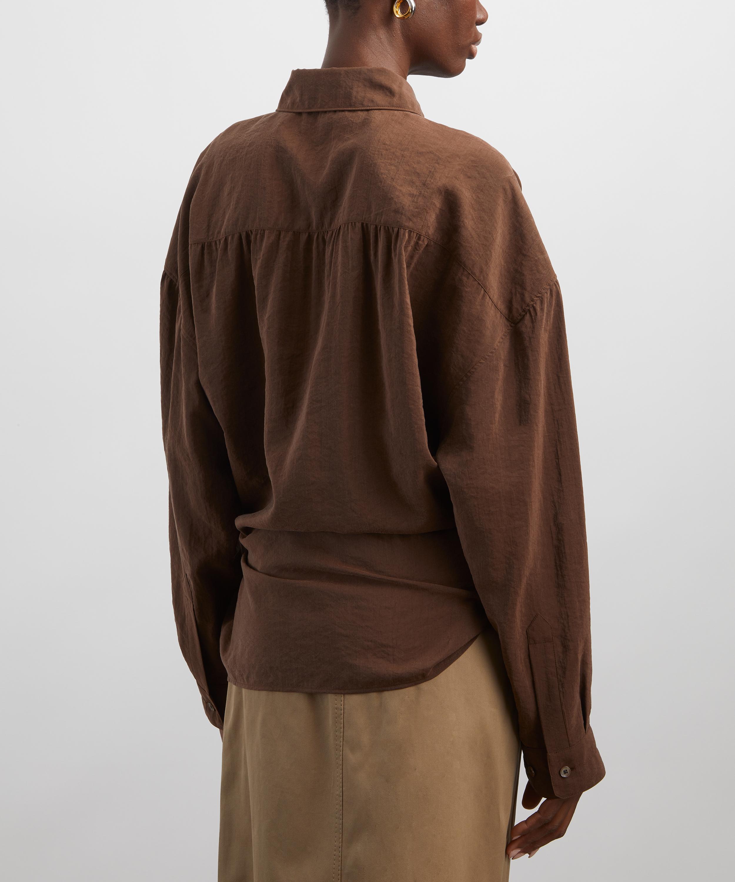 Lemaire - Brunette Twisted Silk Shirt image number 3
