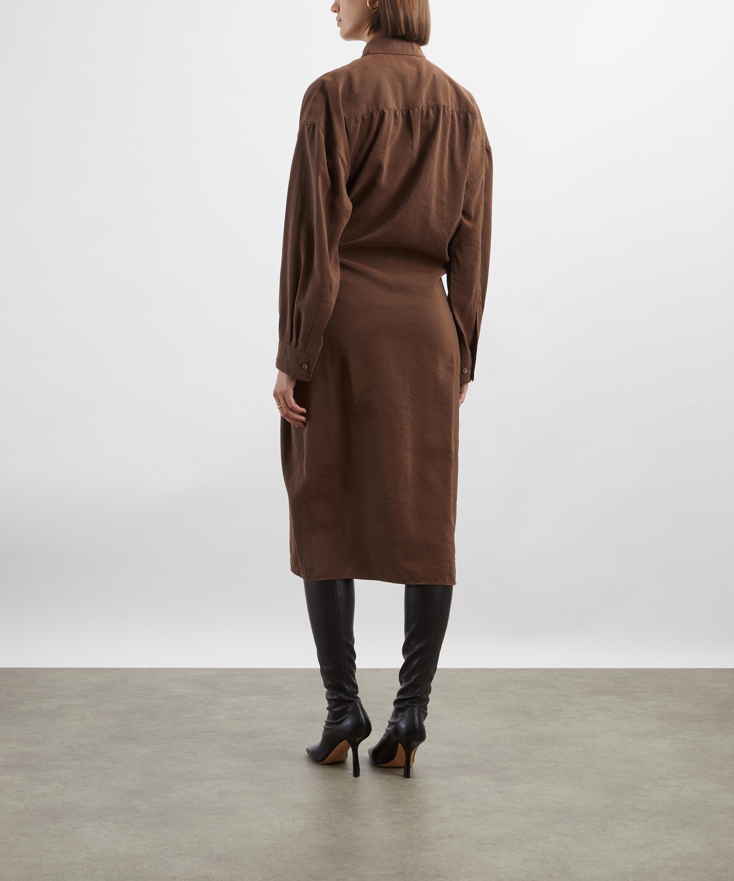 Lemaire - Straight Collar Twisted Dry Silk Dress image number 3