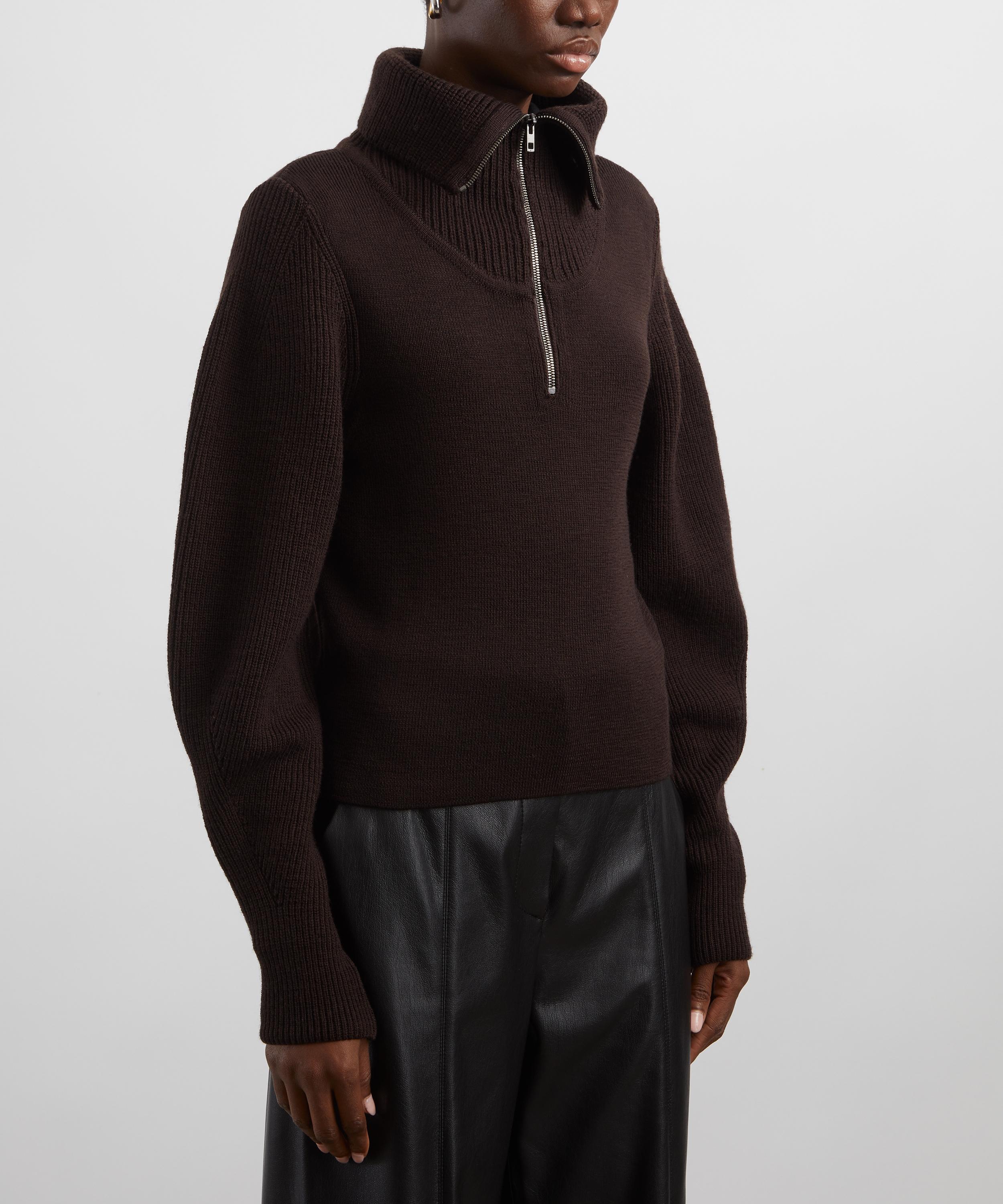 Lemaire - Aubergine Zipped Jumper image number 2