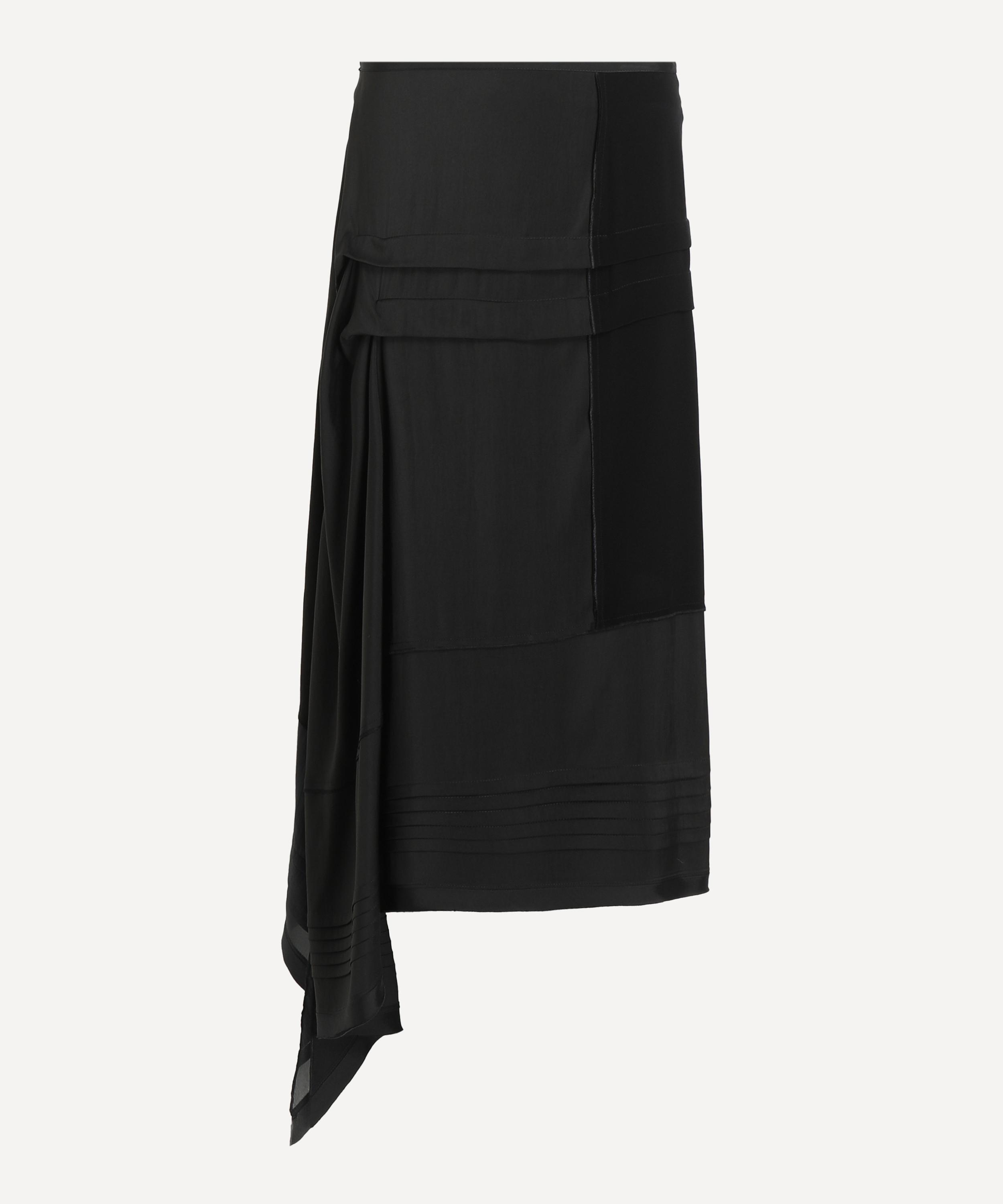 Lemaire - Asymmetric Pleated Midi Skirt