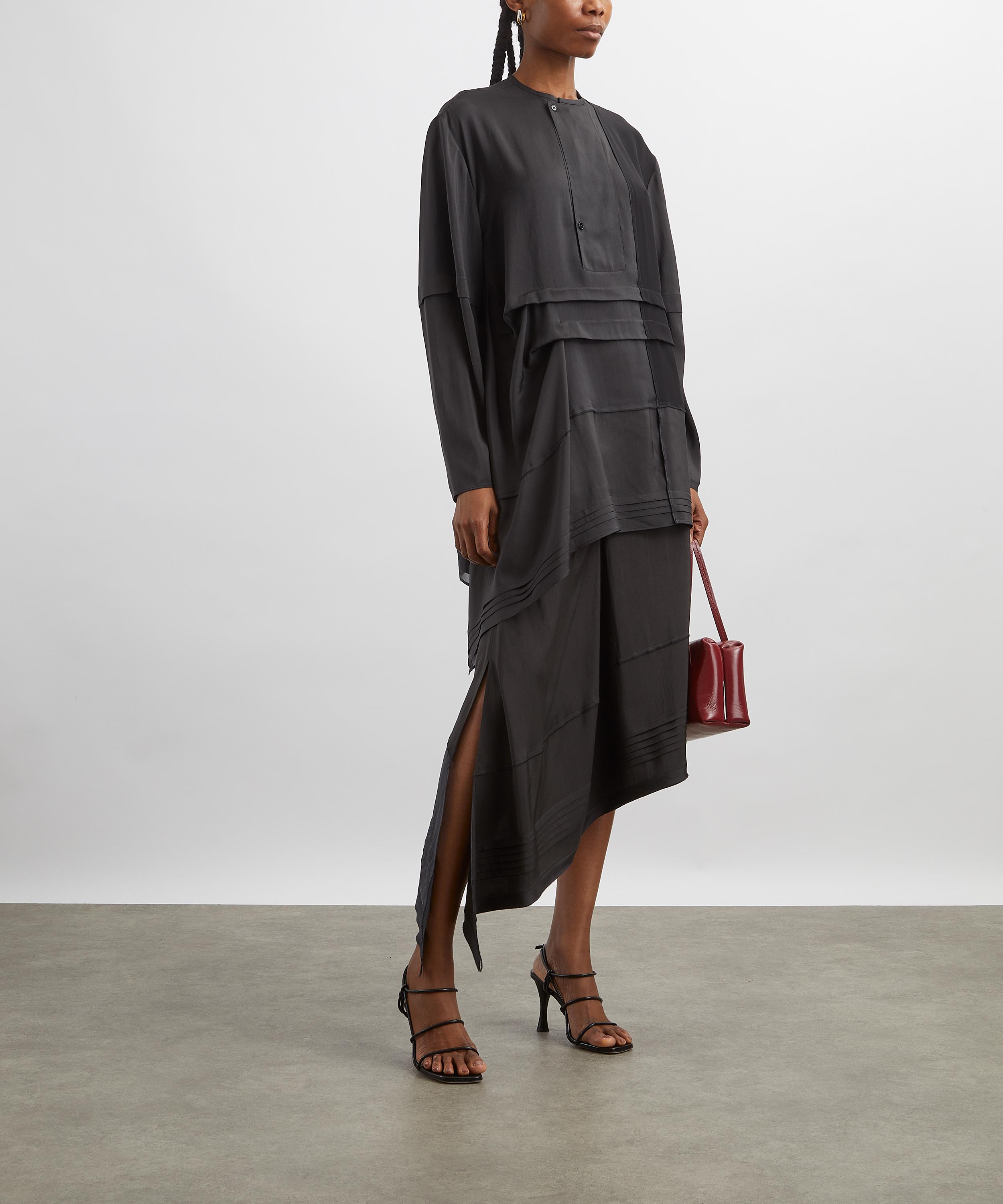 Lemaire - Asymmetric Pleated Midi Skirt image number 1