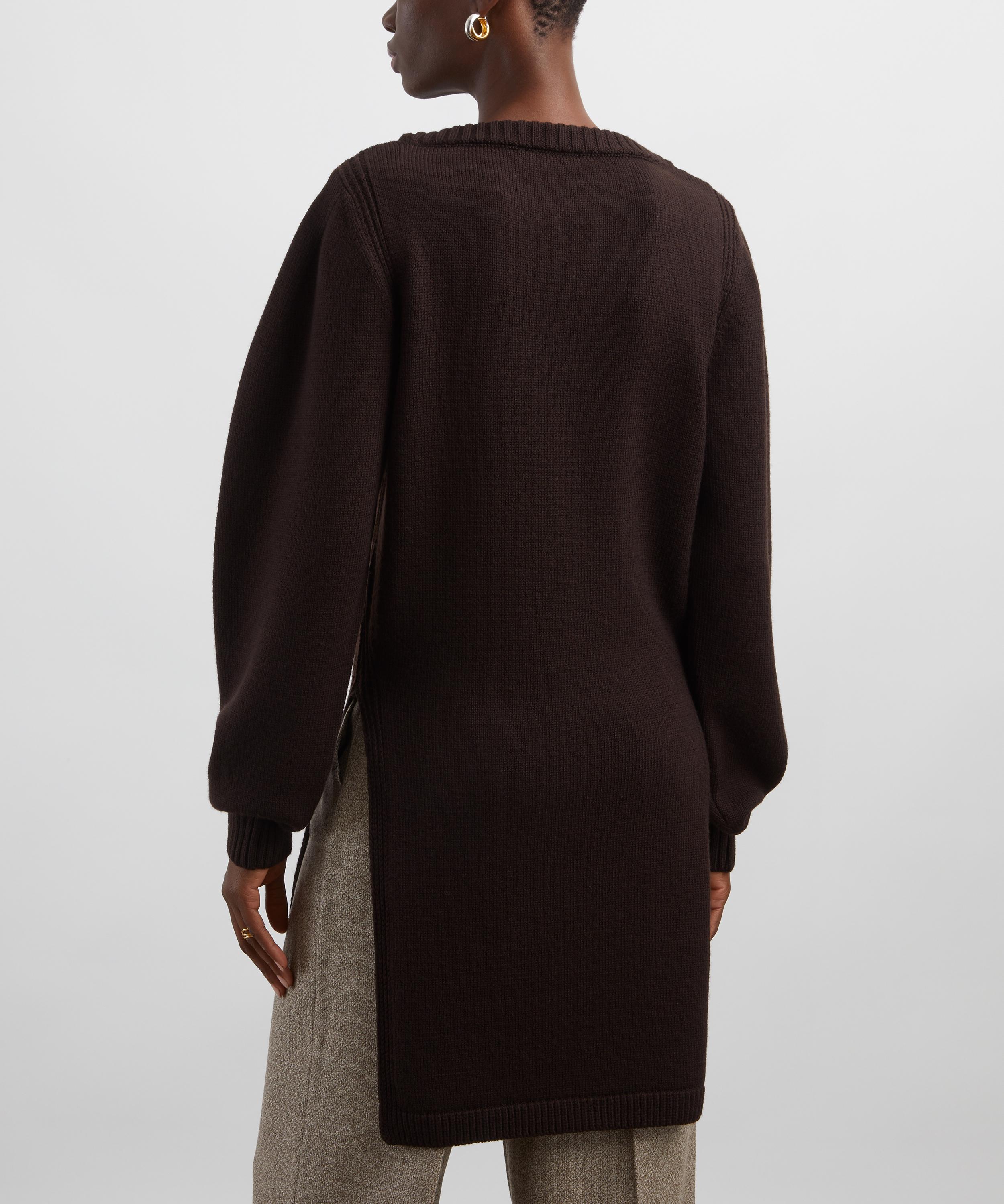 Lemaire - Aubergine Slit Jumper image number 3