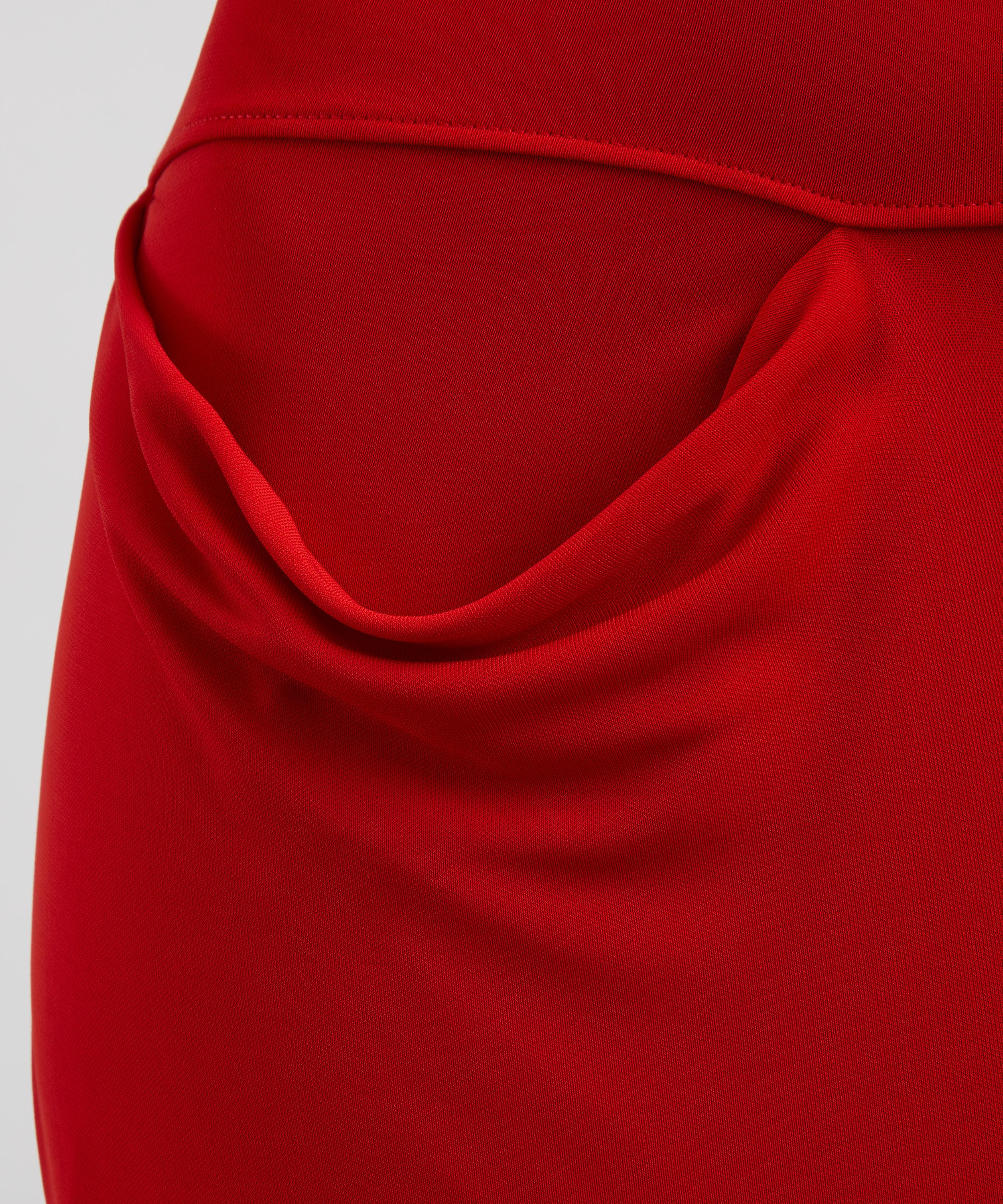 Lemaire - Red V-Neck Dress image number 4