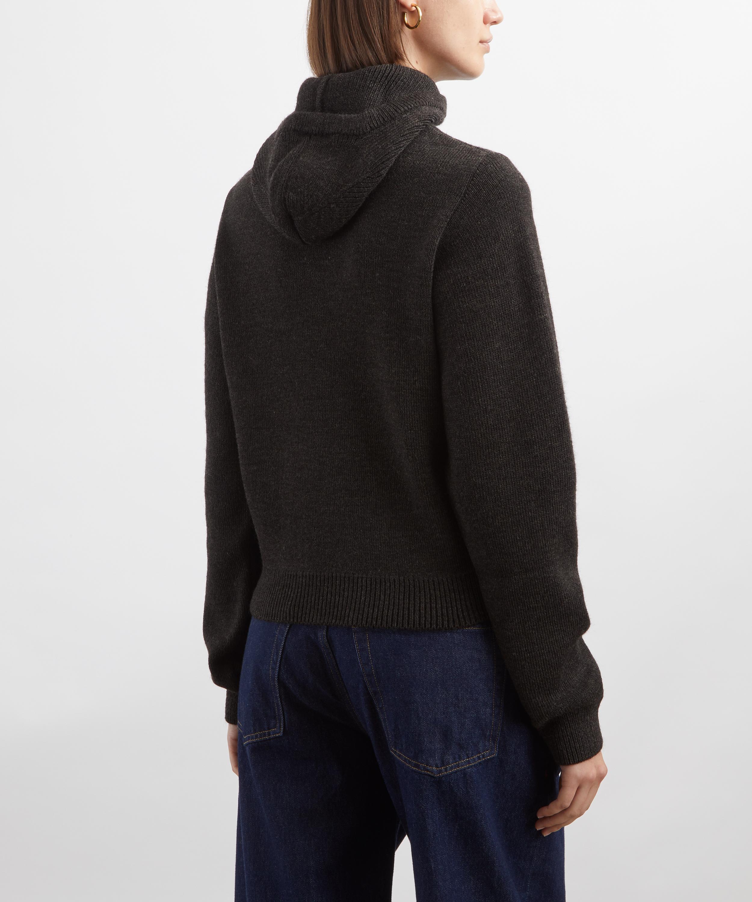 Lemaire - Hooded Alpaca-Wool Jumper image number 3