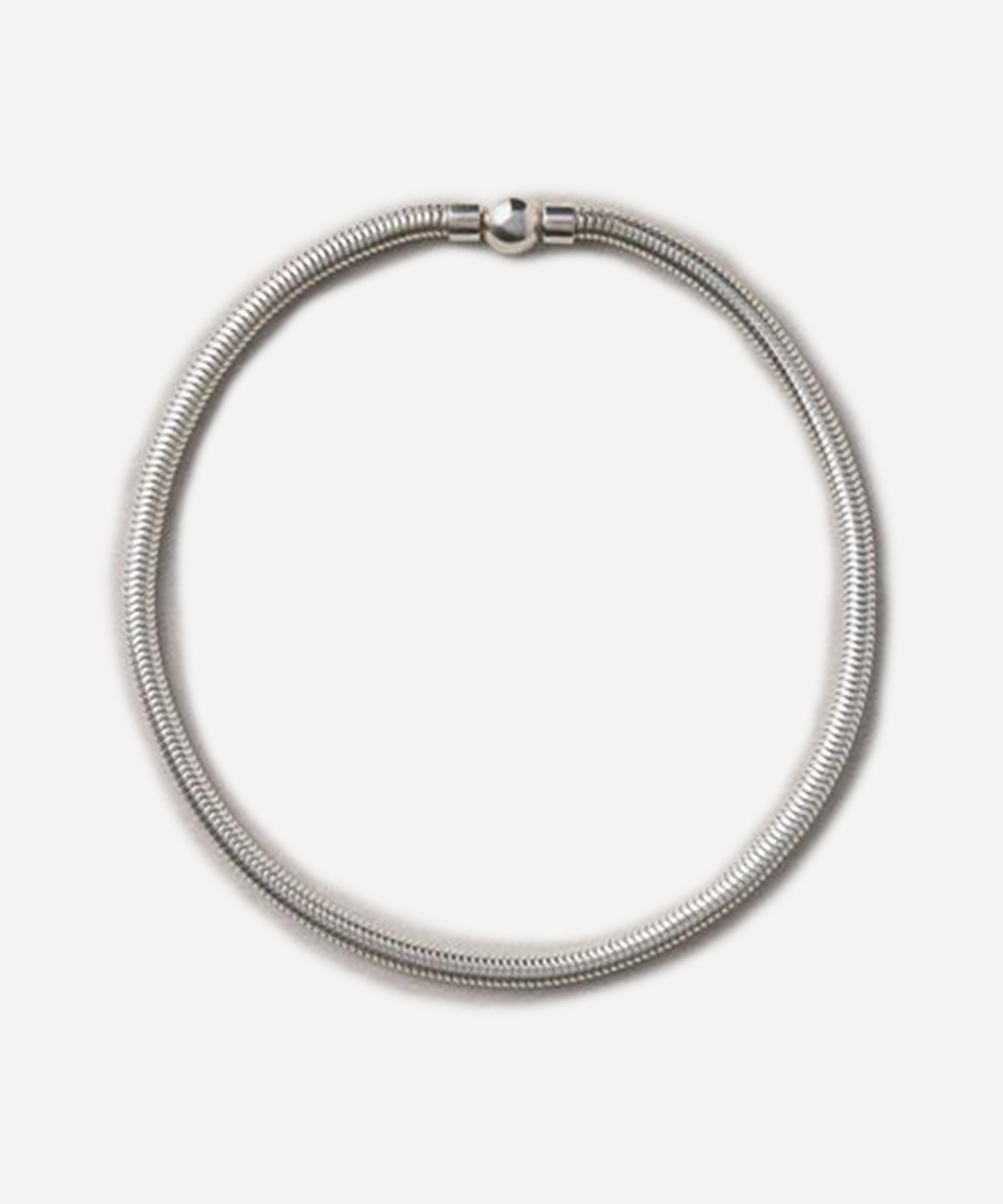 Annika Inez - Sterling Silver Hemisphere Chain Necklace image number 0